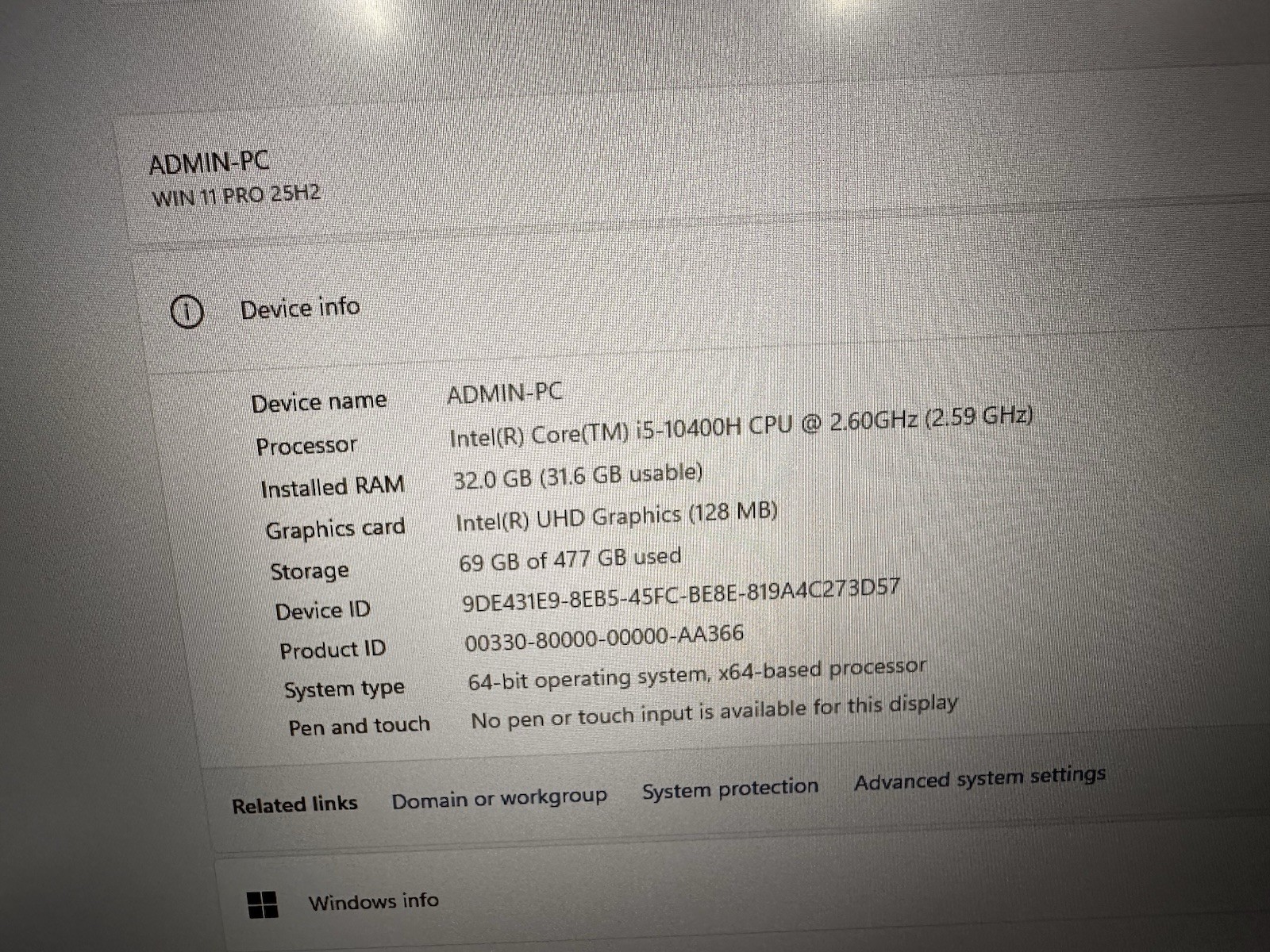 Dell Precision 7750 17.3″ i5-10400H 2.6GHz 32Gb Ram 512Gb SSD Nvme. #08