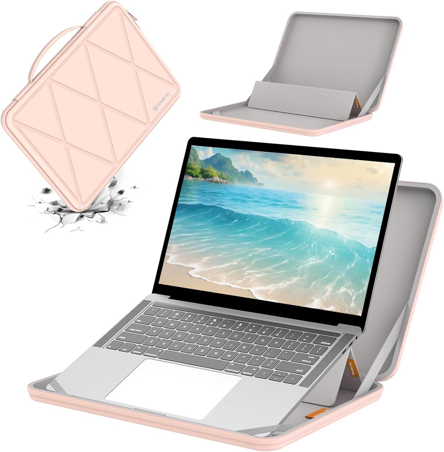 Sleeve for 14 inch HP EliteBook 1040 G11, Hard EVA Protective Case, Pink