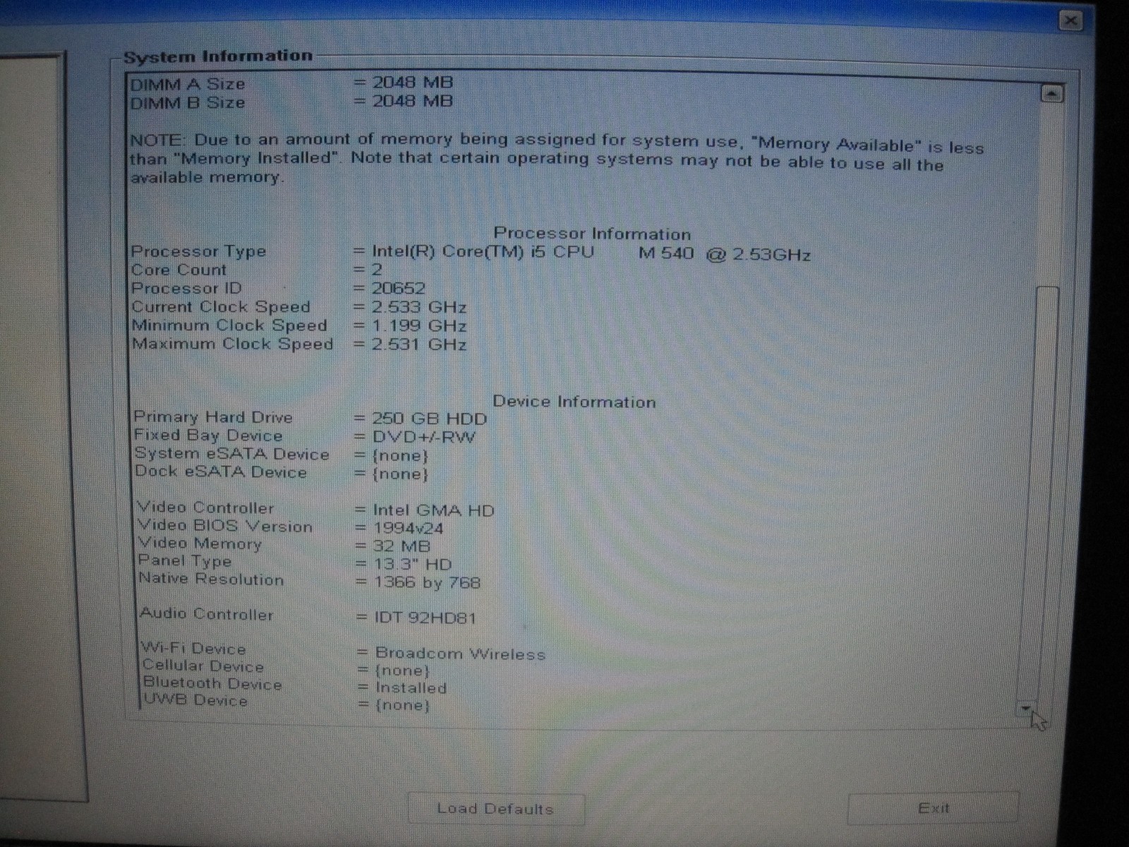Dell Latitude E4310 Intel i5-540M 2.53GHz 4GB RAM WIN7 PRO