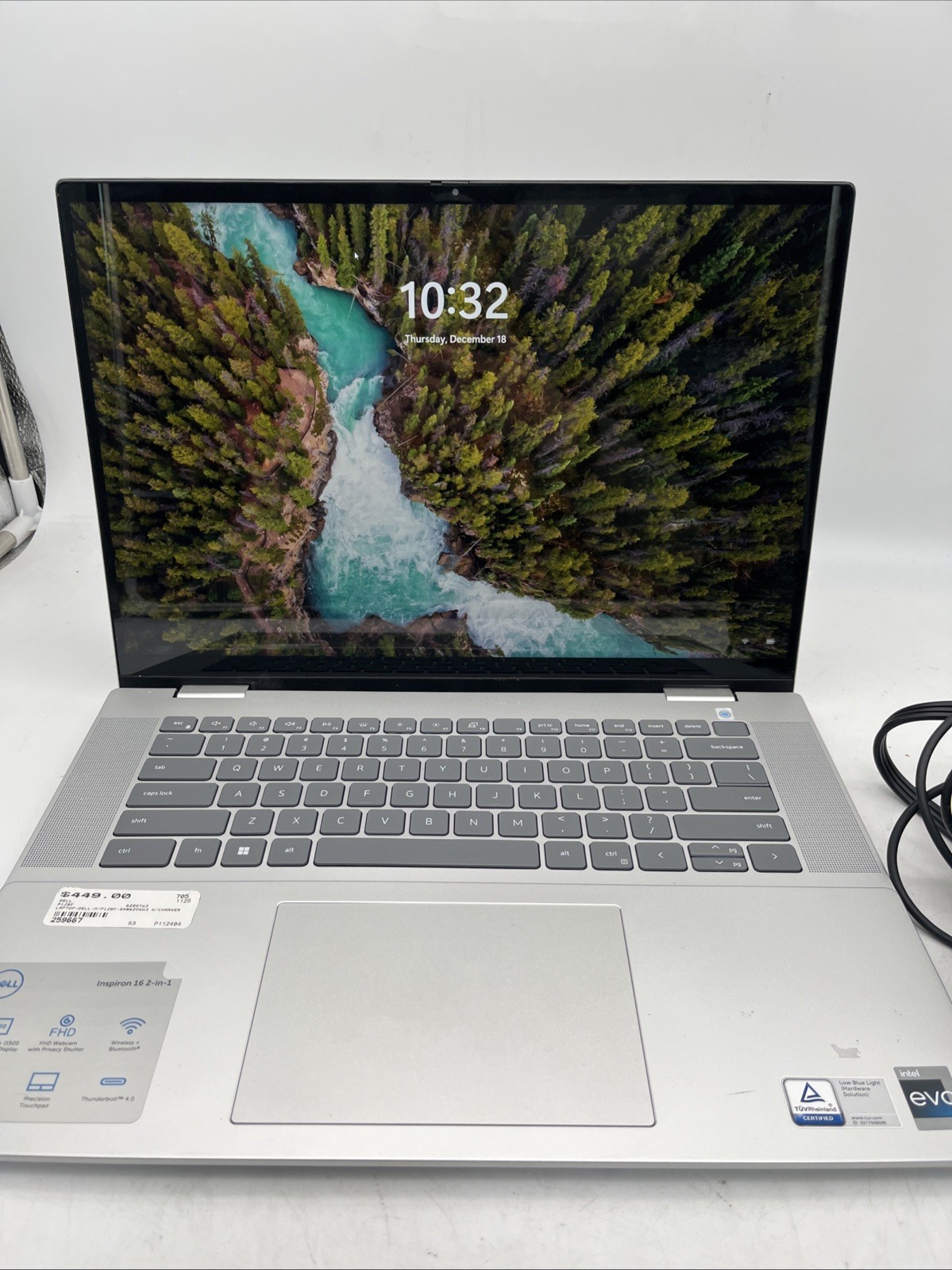 Dell Inspiron P128F 16″ i5-1335U 1.3GHz 8GB RAM 500GB HDD Intel HD Windows 11