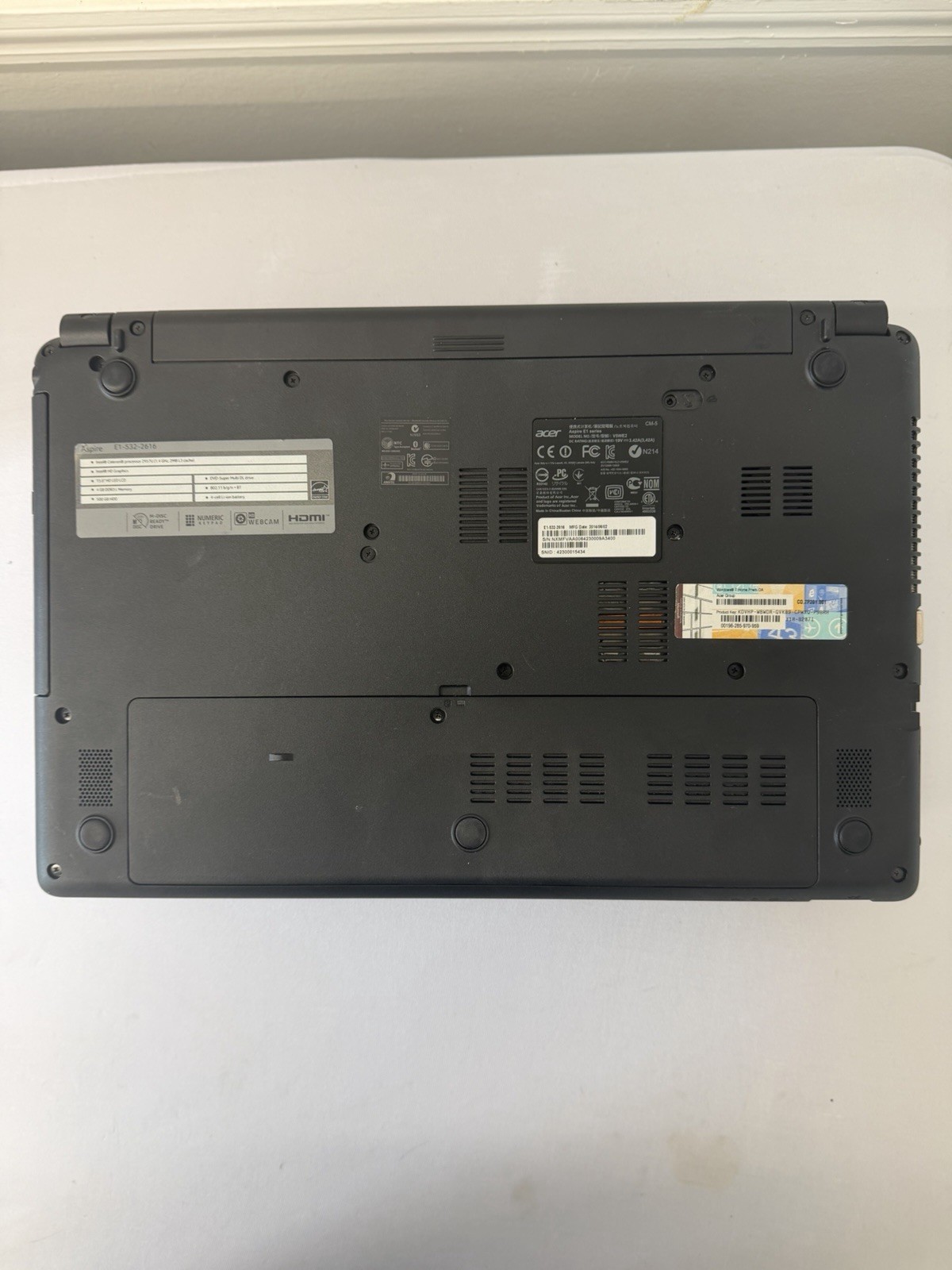 Acer Aspire E1-532-2616 Laptop – Intel Celeron 2957U – Read Des