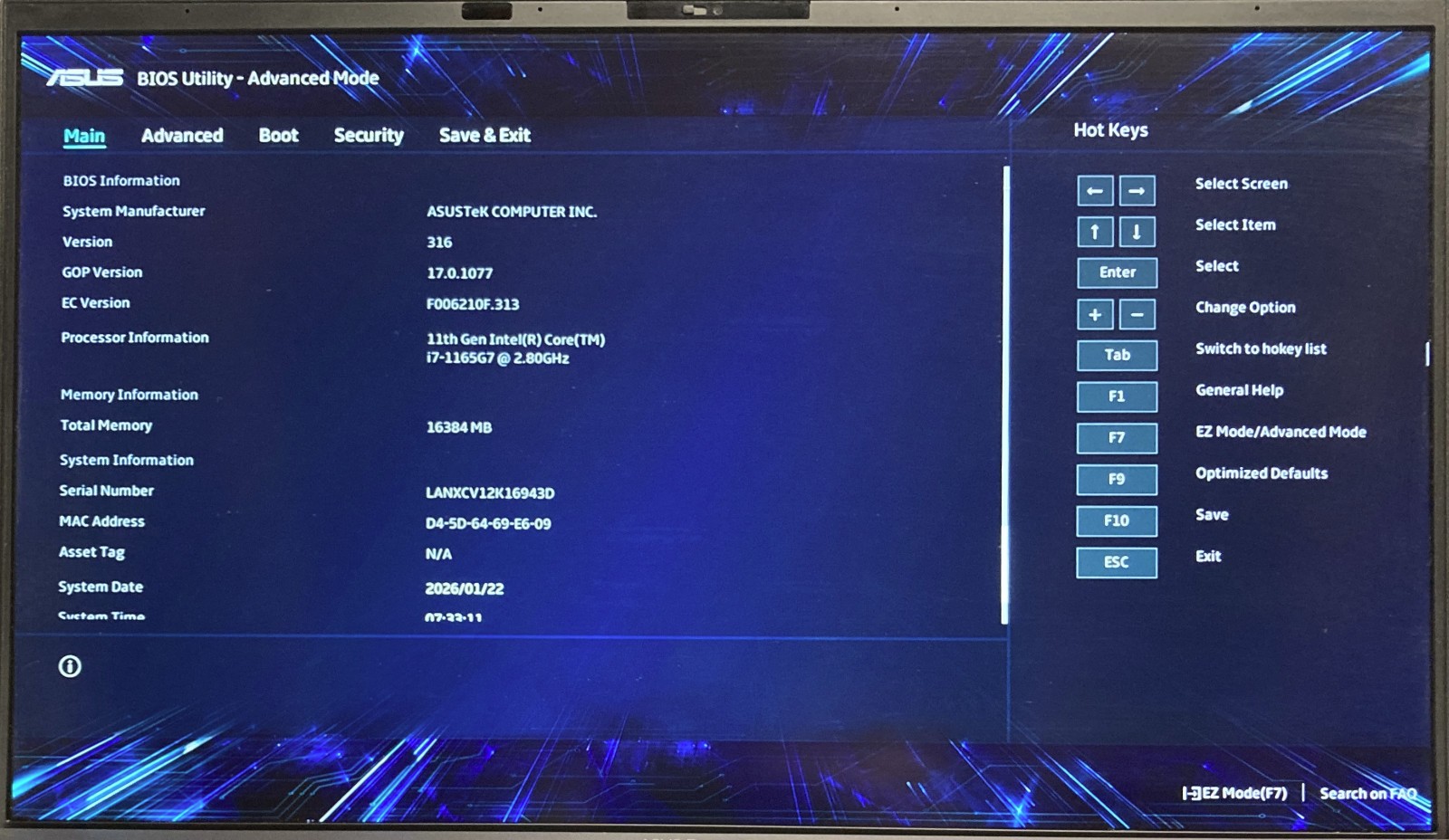 ASUS ExpertBook B9450CE 14″ Laptop i7-1165G7 16GB RAM 512GB NVMe, As Is