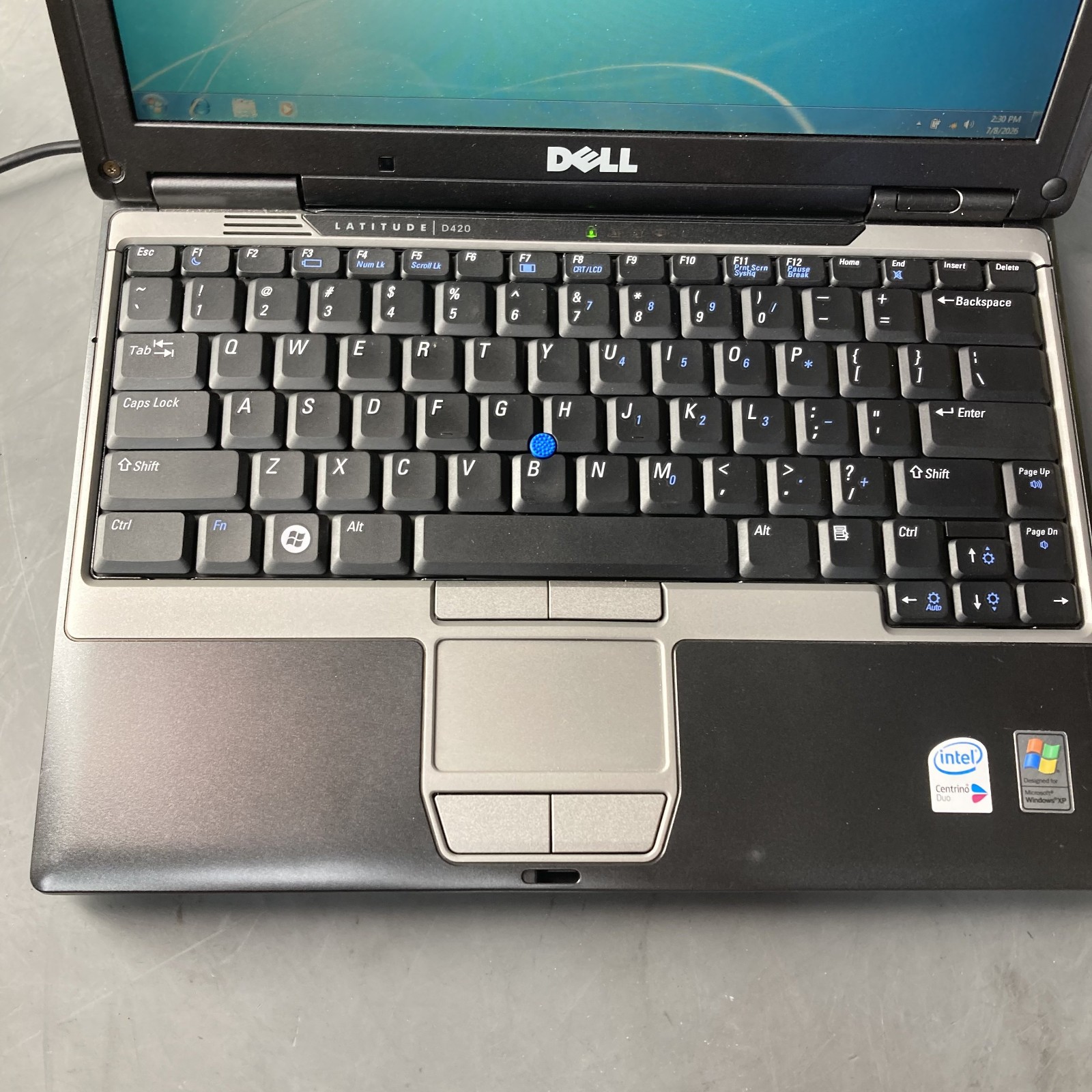 Dell Latitude D420 Core Duo 1.20GHz 2GB RAM 31GB SSD Windows 7 Retro Gaming