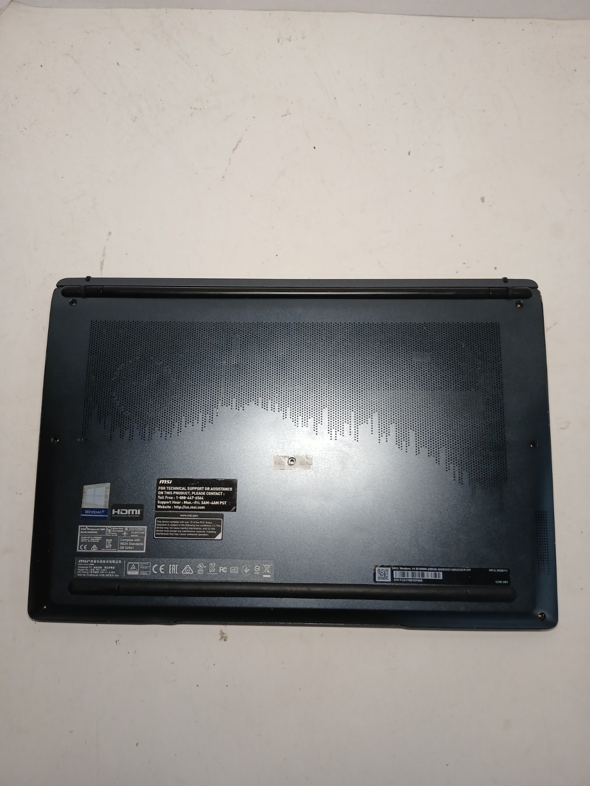 MSI Modern 14 B10MW i5-10210U 8GB RAM 256GB SSD Win11 #97
