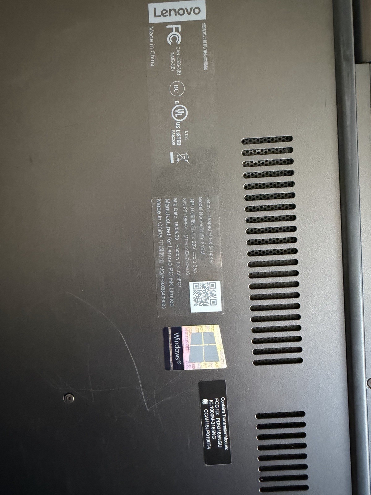Lenovo Flex 14 Laptop Intel Core i7 8th Gen 16GB 512GB SSD 14in Windows Black