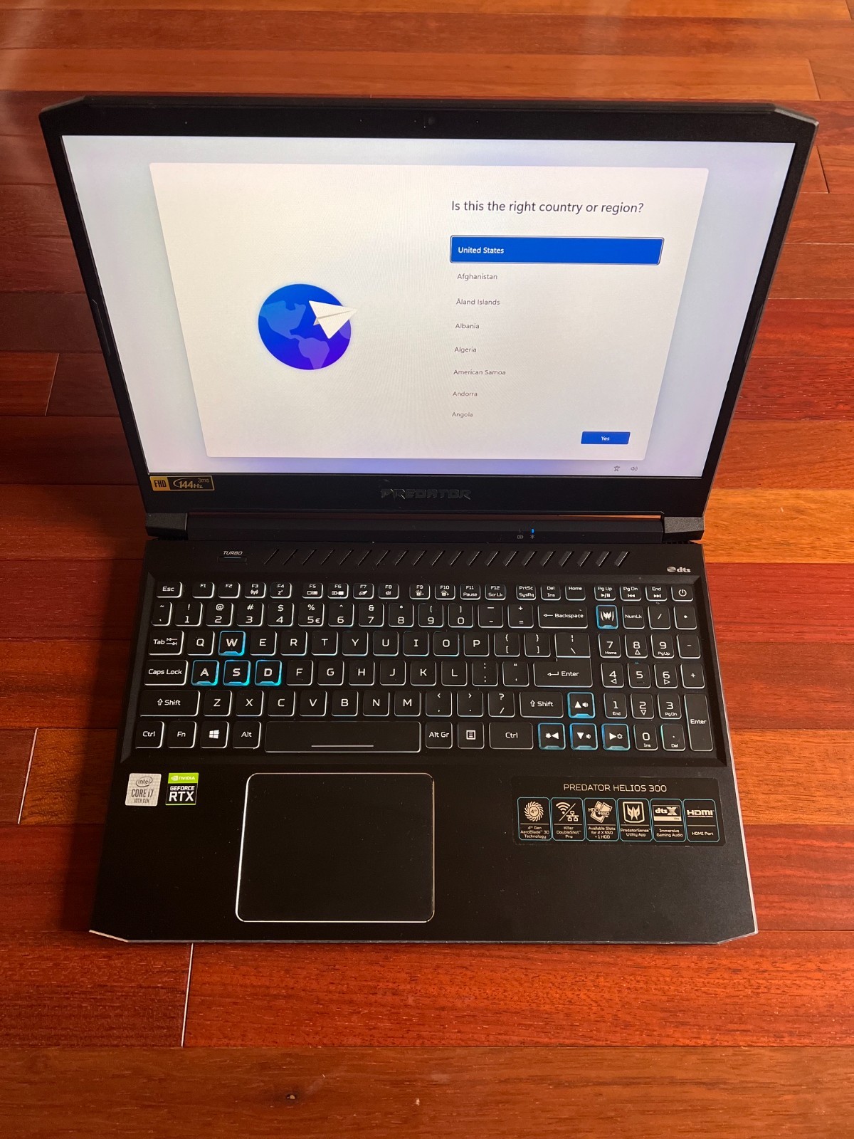 Acer Predator Helios 15.6″ FHD 144Hz i7-10750H 32GB 1TB(512+512) RTX 2060 W11H