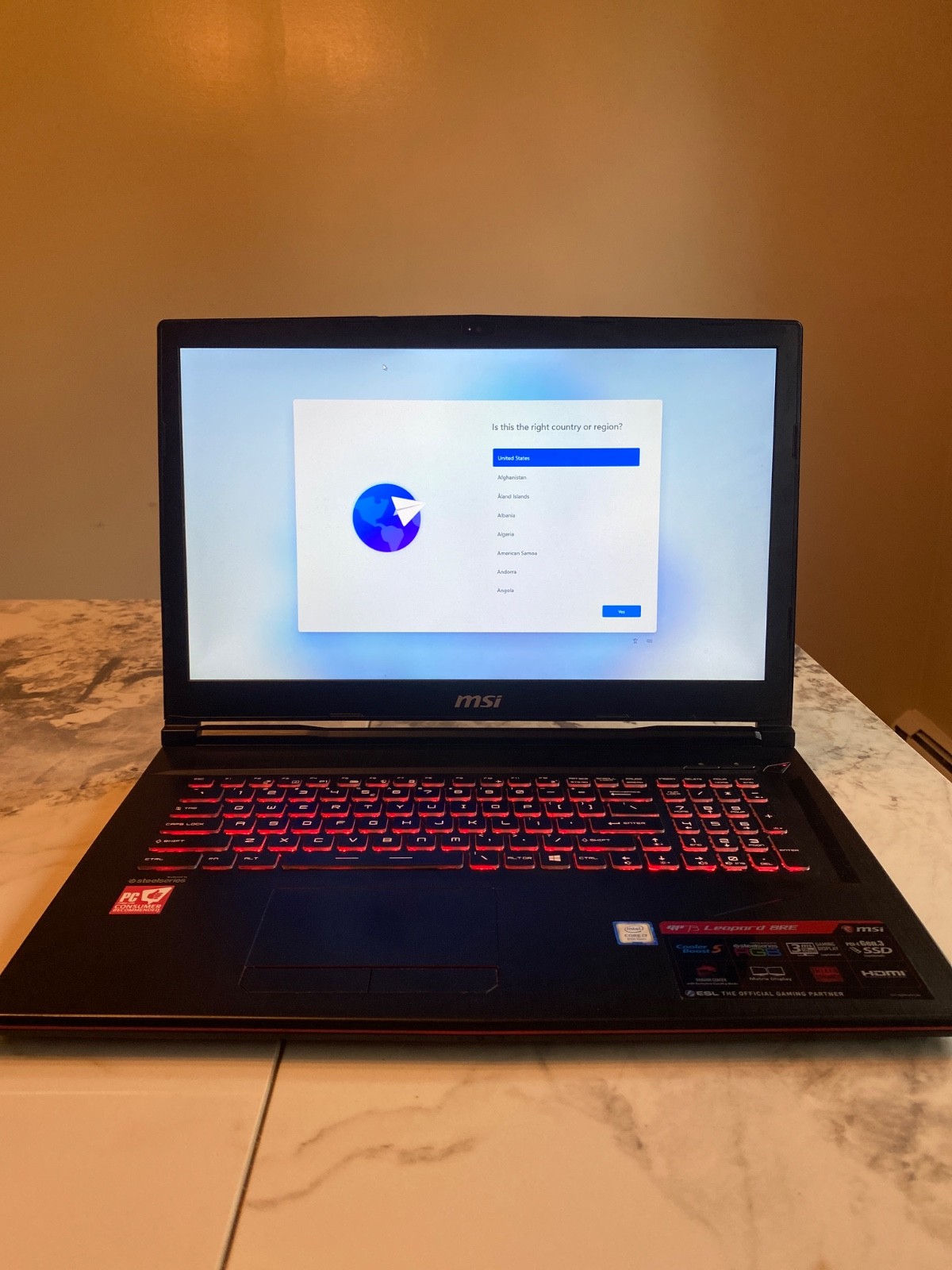 MSI GPU73 Leopard 8RE, Intel Core i7, NVIDIA GTX 1060