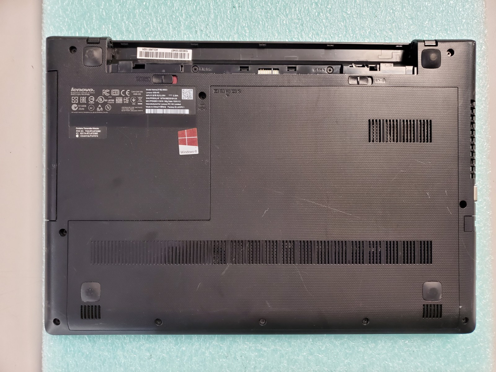 Lenovo G50-45 15.6″ AMD A8-6410@2.0GHz 4GB RAM NO HD/OS *BIOS/No battery* LP417