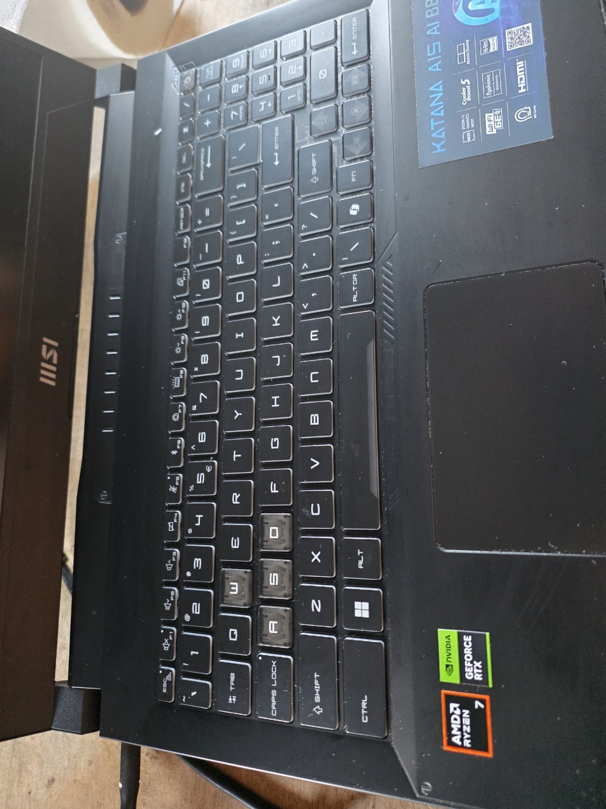 MSI Katana A15 AI B8VF Win 11 AMD Ryzen 7 8845HS 3.8GHz 32GB RAM 1TB SSD Pow