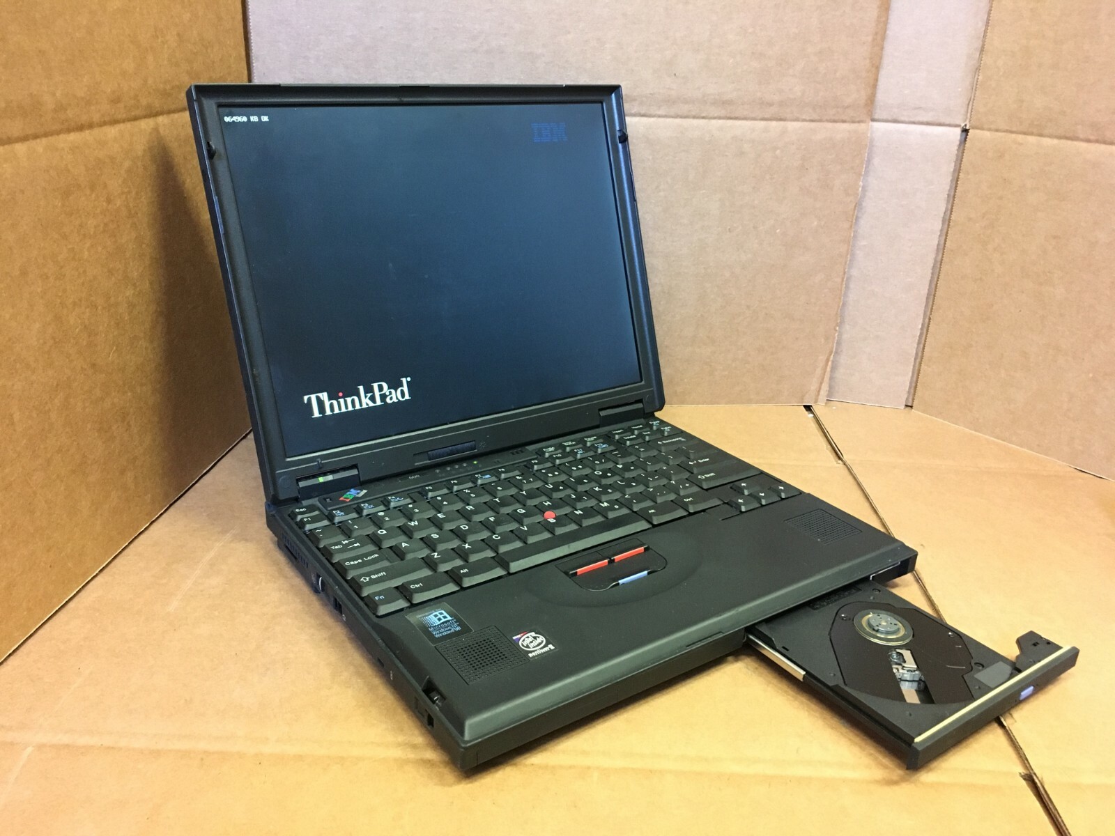 Vintage IBM Thinkpad 600 PENTIUM II 64MB Laptop Windows 98 SE 2645 OFFICE 97