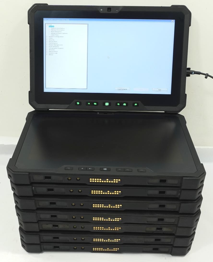 Lot 8 Dell Latitude 12 Rugged Tablet 7202 11.6″ Core M-5Y71 1.20GHz 8GB No SSD