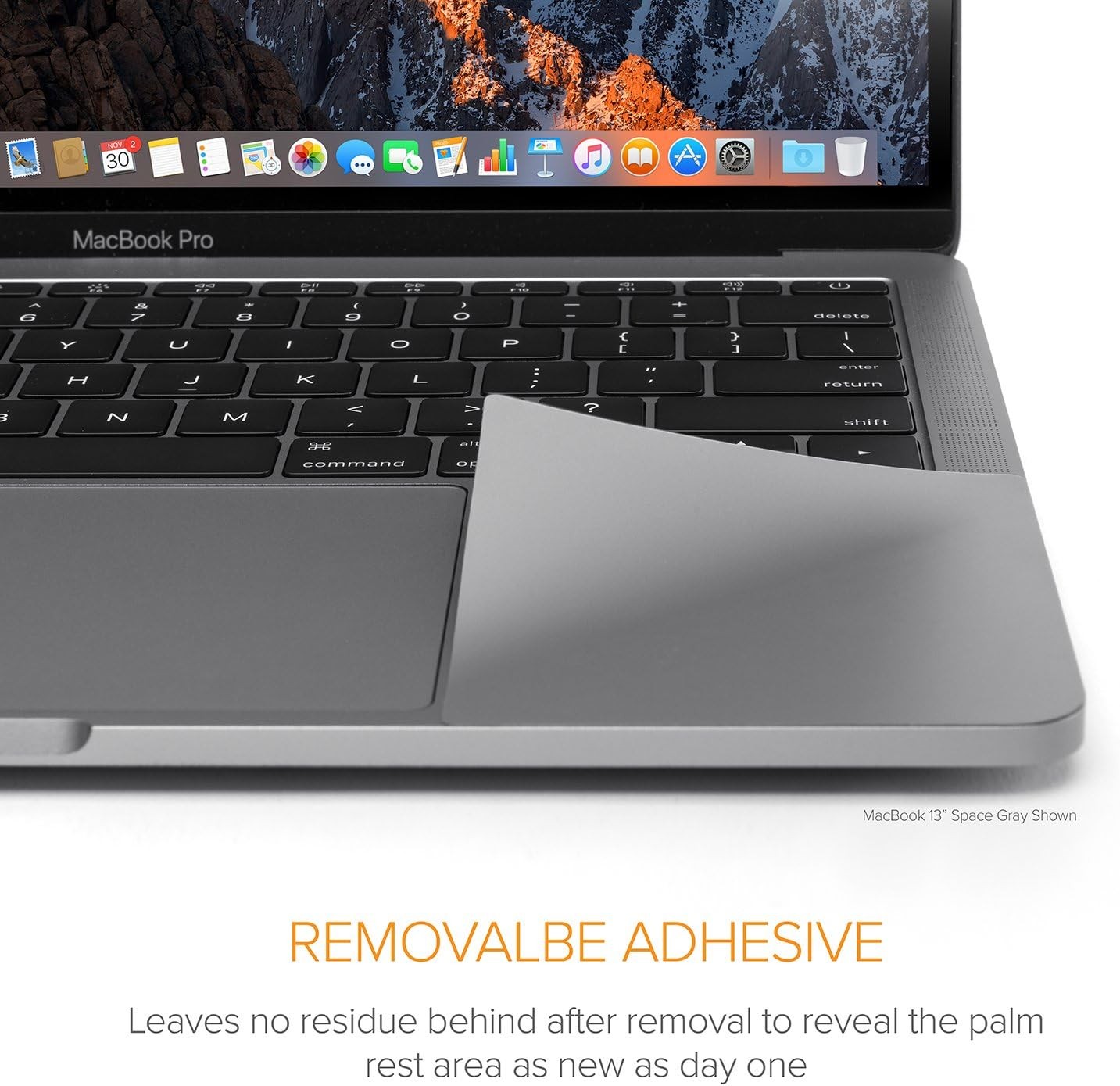 Premium Palm Rest Protector Skin Cover Set for 2019 MacBook Pro 16″ Space Grey