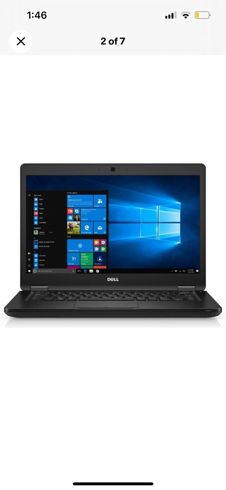 Dell Business Laptop Latitude 5480 14″ Windows 10 Pro Core i5 8GB RAM 254 Nv SSD
