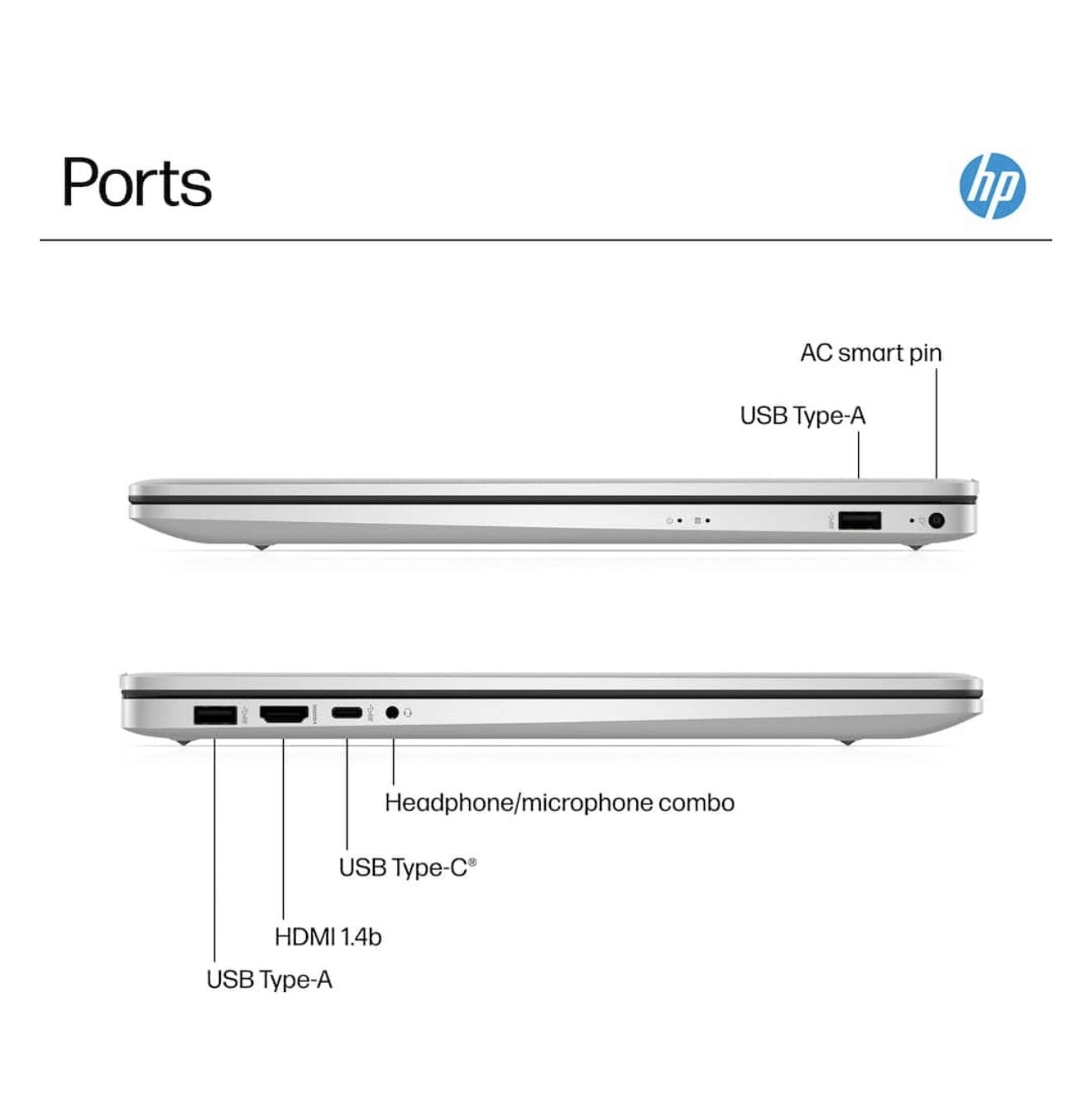New HP 17.3 “ HD+ Laptop – Intel Core i3 N305 – 8 GB Memory – 256 SSD – Silver