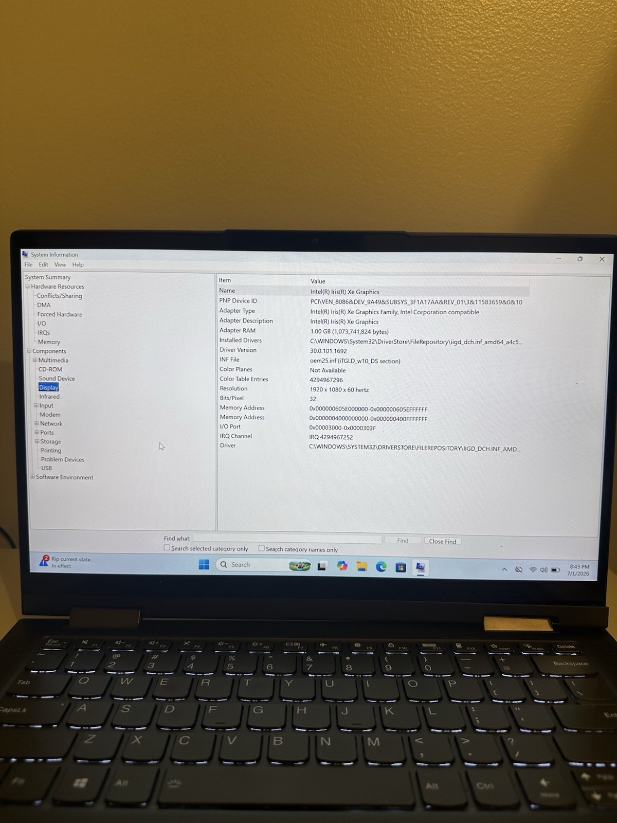 Lenovo Yoga 7 14ITL5 i5-1135G7 12GB RAM 512GB SSD 14” Touch – Hinge Issue