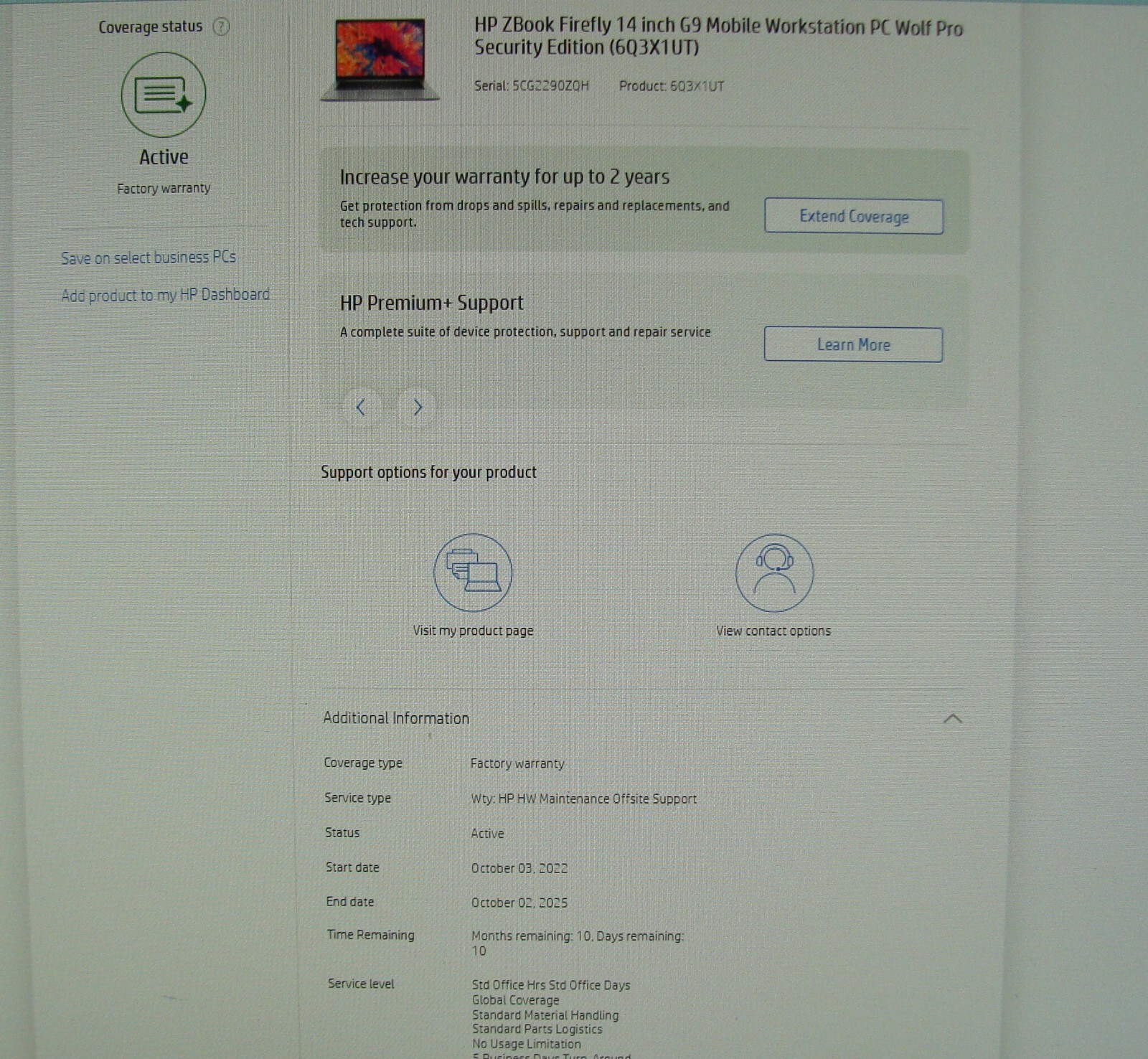 HP ZBook Firefly G9 14″ FHD+ Workstation i5-1250P 16GB 256GB SSD Warranty 2025