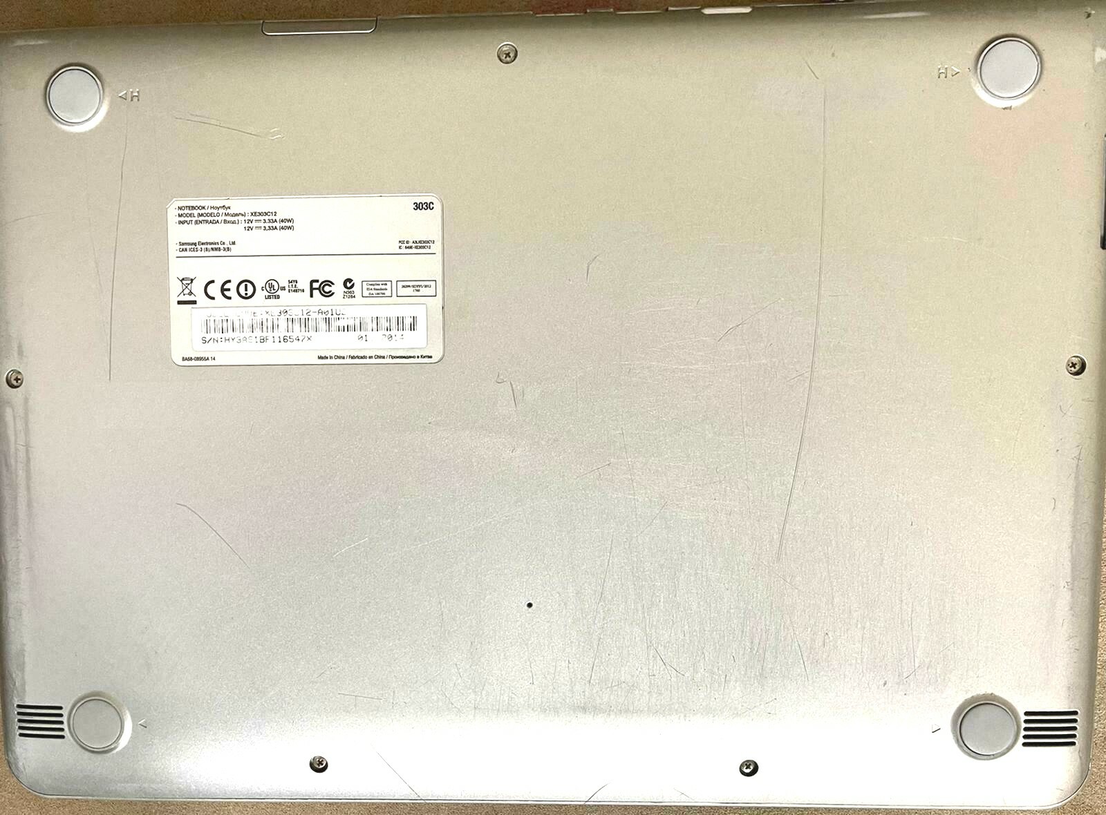 Samsung Laptop Chromebook XE303C12-A01US, Dual-Core 1.7GHz 2GB 16GB