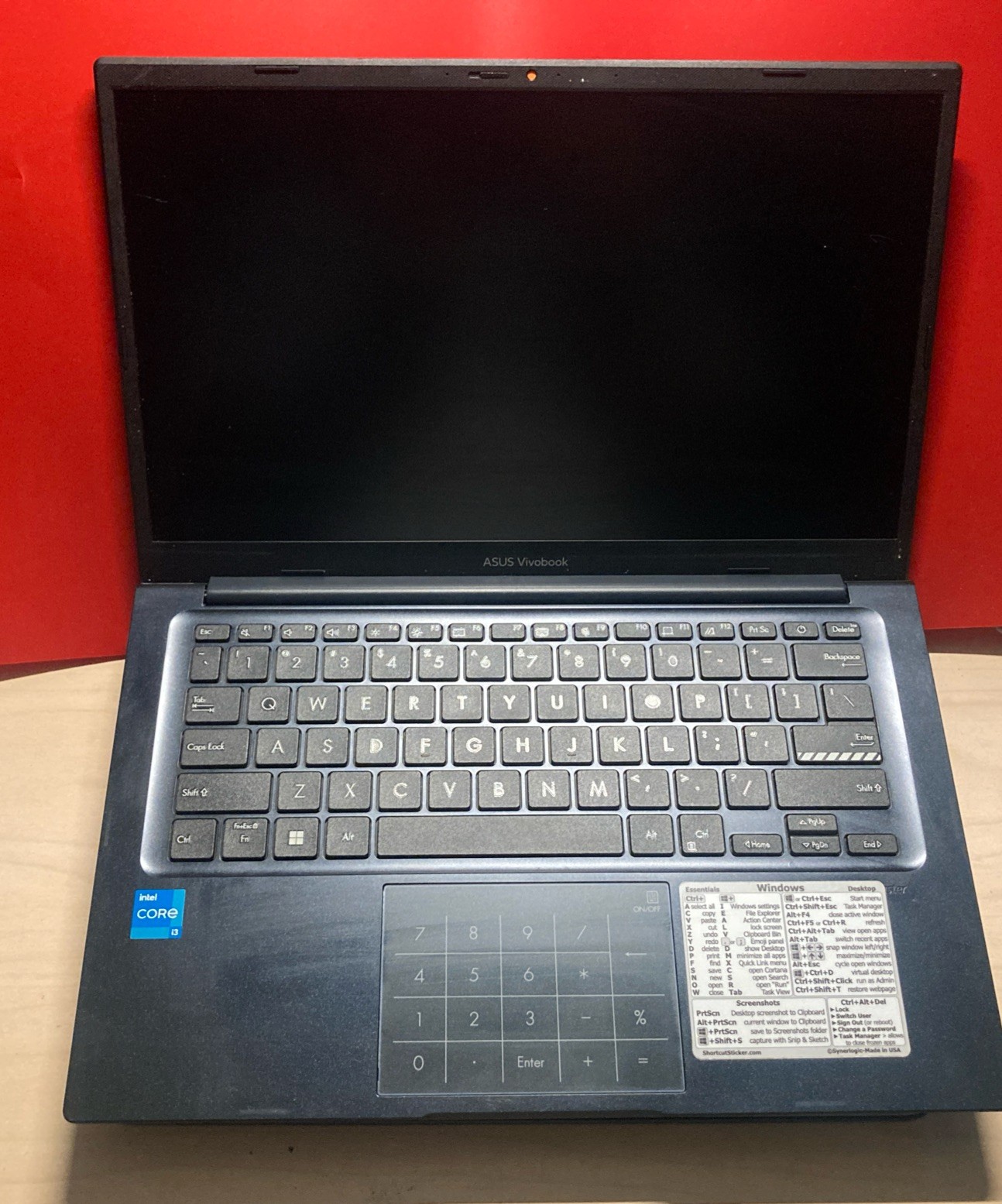 Asus Vivobook X1404ZA 14″ – i3-8128- 8GB RAM – No SSD – Bios Locked-Parts ONLY