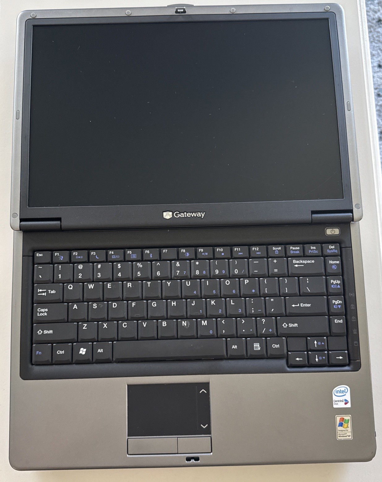 GATEWAY NX260X + Battery. Memory DDR2 256, no HDD, no Power Adapter. AS IS