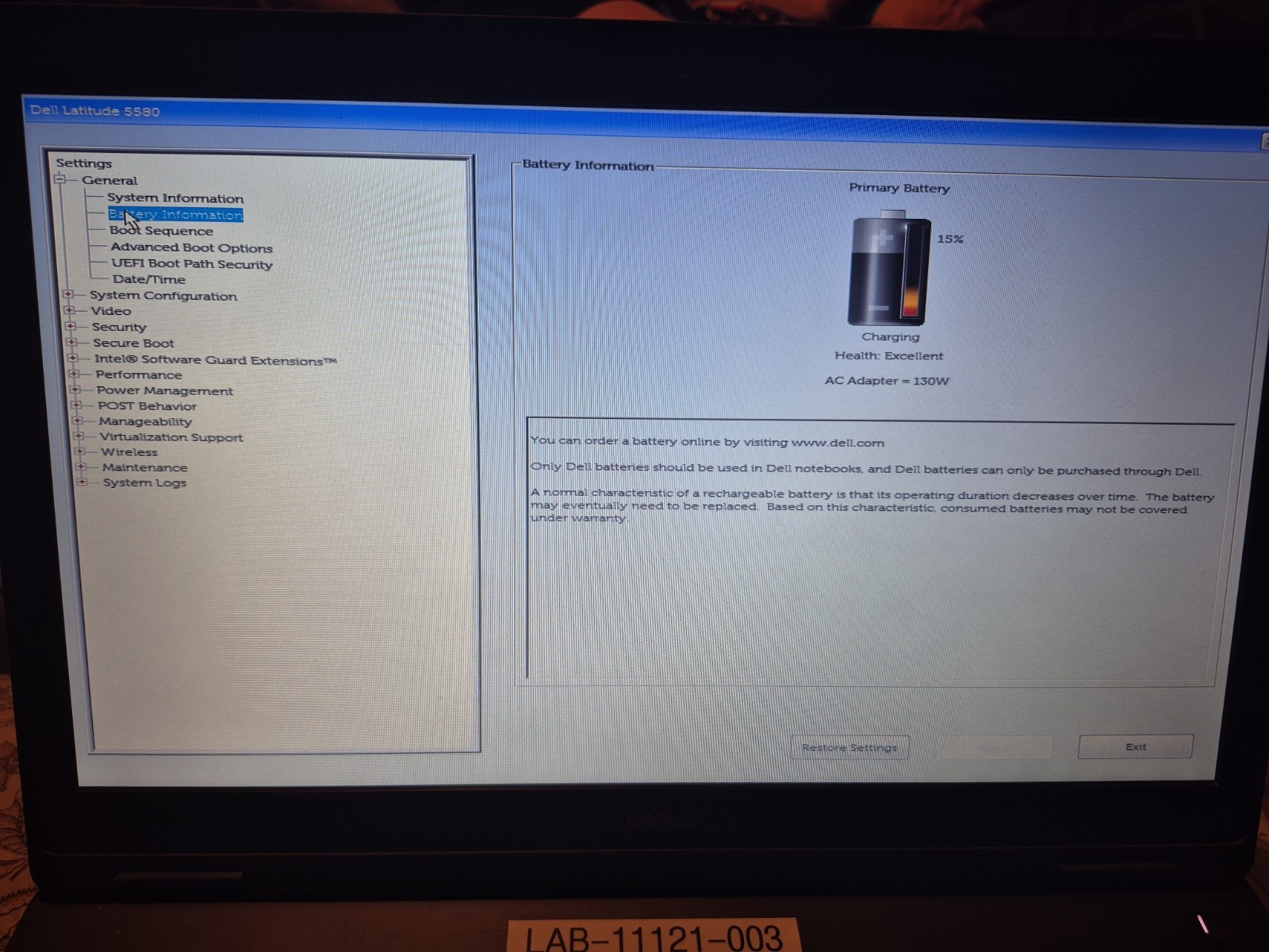 Dell Latitude 5580 15,6″ FHD i5-6300U 4GB Ram 128GB SSD NO OS