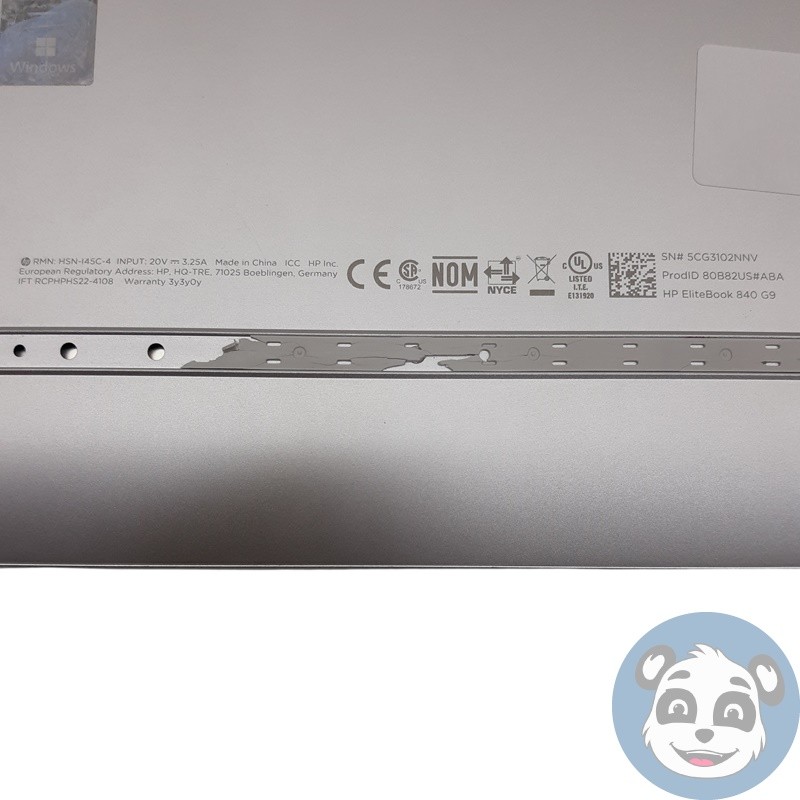HP EliteBook 840 G9 Laptop 14″, i7-1270P, No RAM/SSD/AC, “For Parts”