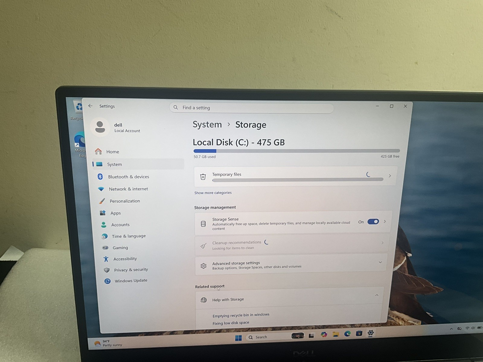 Dell XPS 15 9570 /TOUCH /i7-8750H CPU/16GB RAM/512GB SSD/GTX 1050TI/W11Home