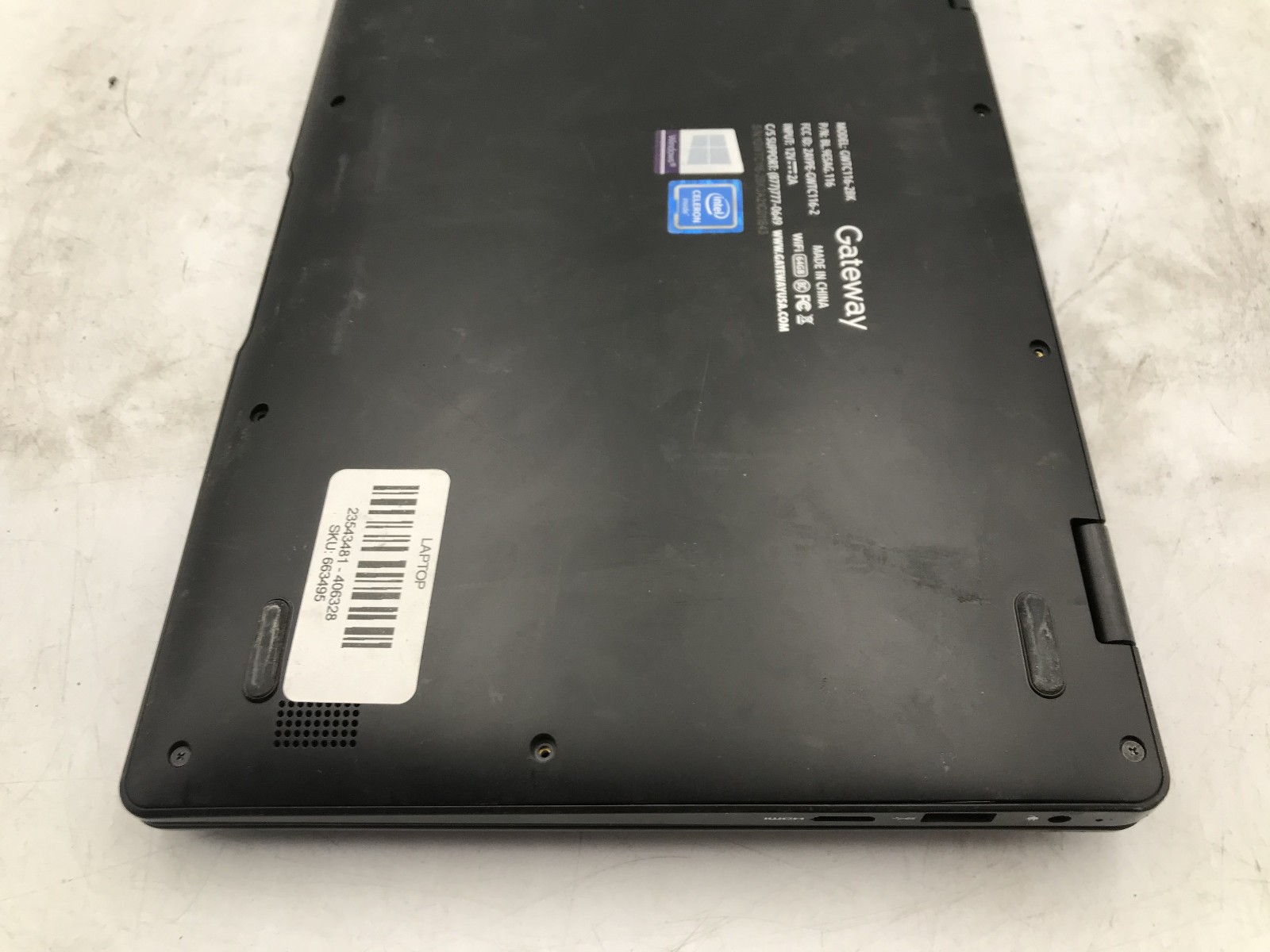 GATEWAY GWTC116 2BK – FOR PARTS/REPAIR – INTEL CELERON N4020 – 4GB RAM -READ- BB