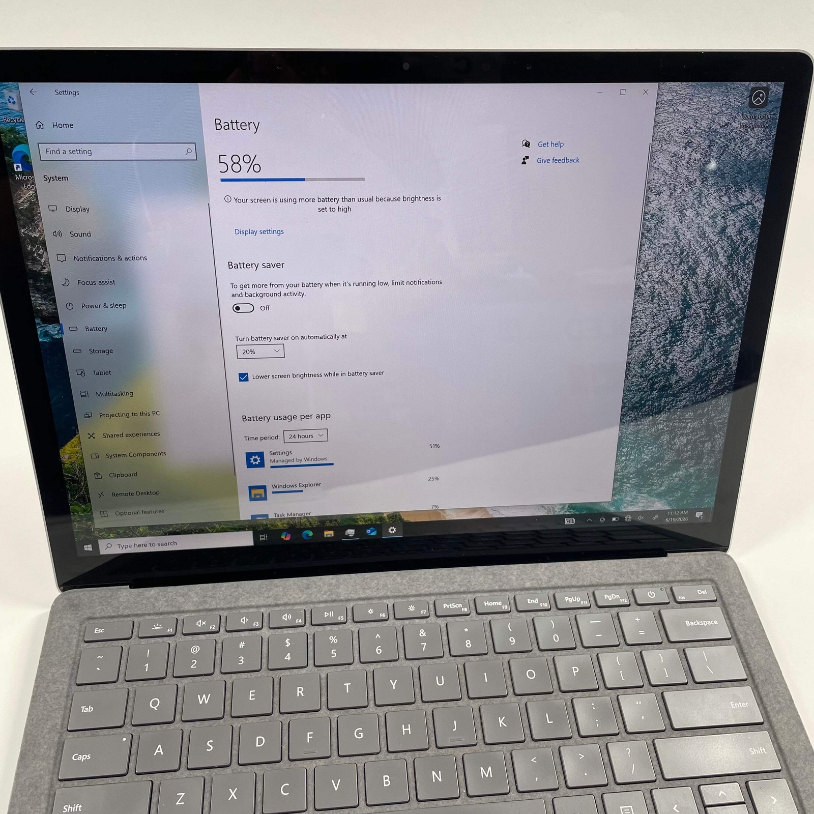 Microsoft Surface Laptop 3 1867 13.5″ i5-1065G7 3.6GHz 128GB RAM 128GB SSD