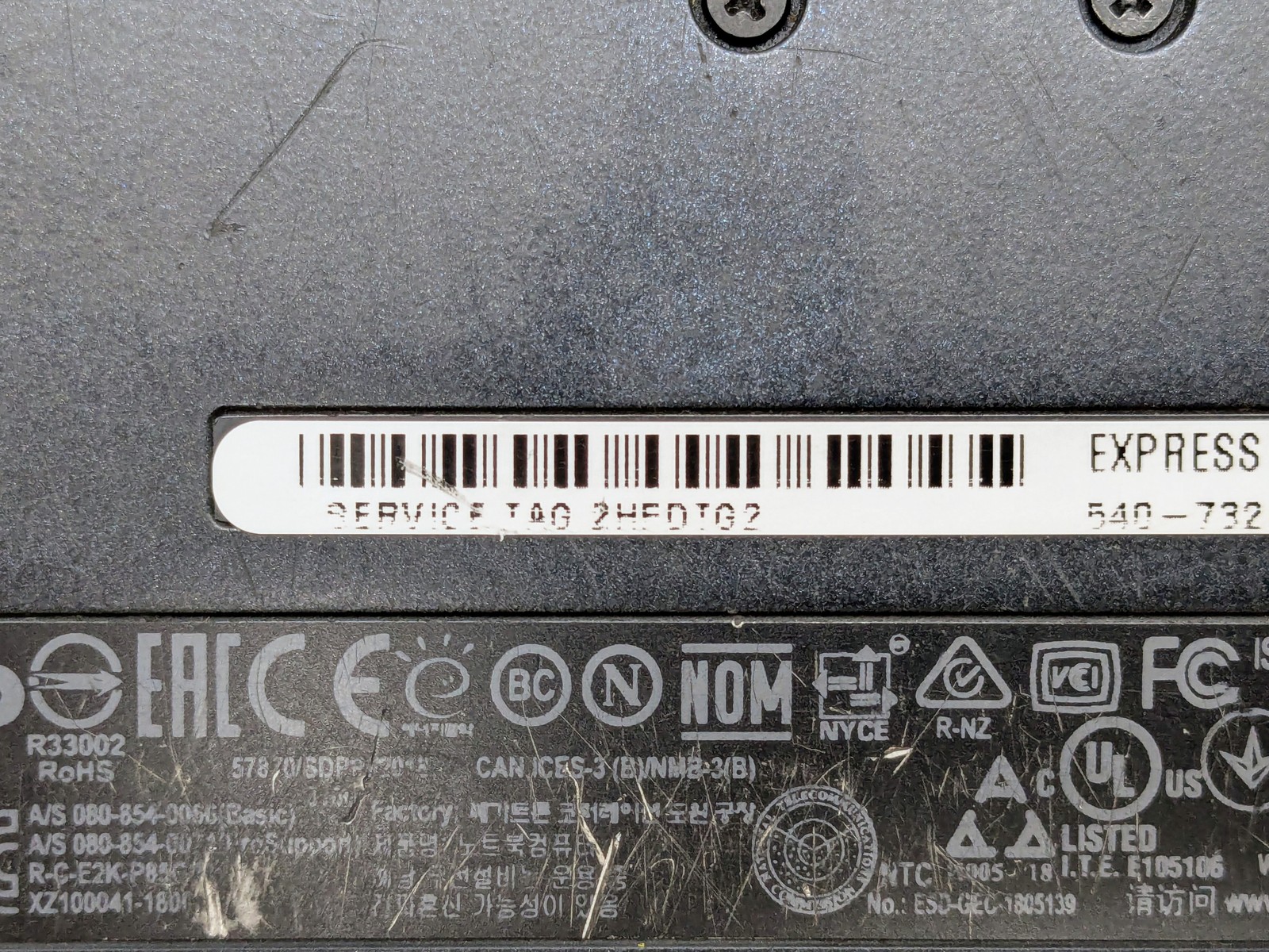 Dell Latitude 5424 Rugged 14″ FHD I5-8350U Webcam Motherboard Palmrest *READ*