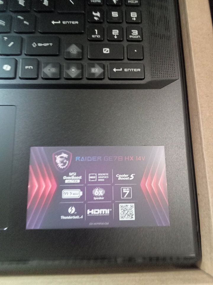 MSI GE78 Raider Intel Core i7 14th Gen NVIDIA RTX 4070
