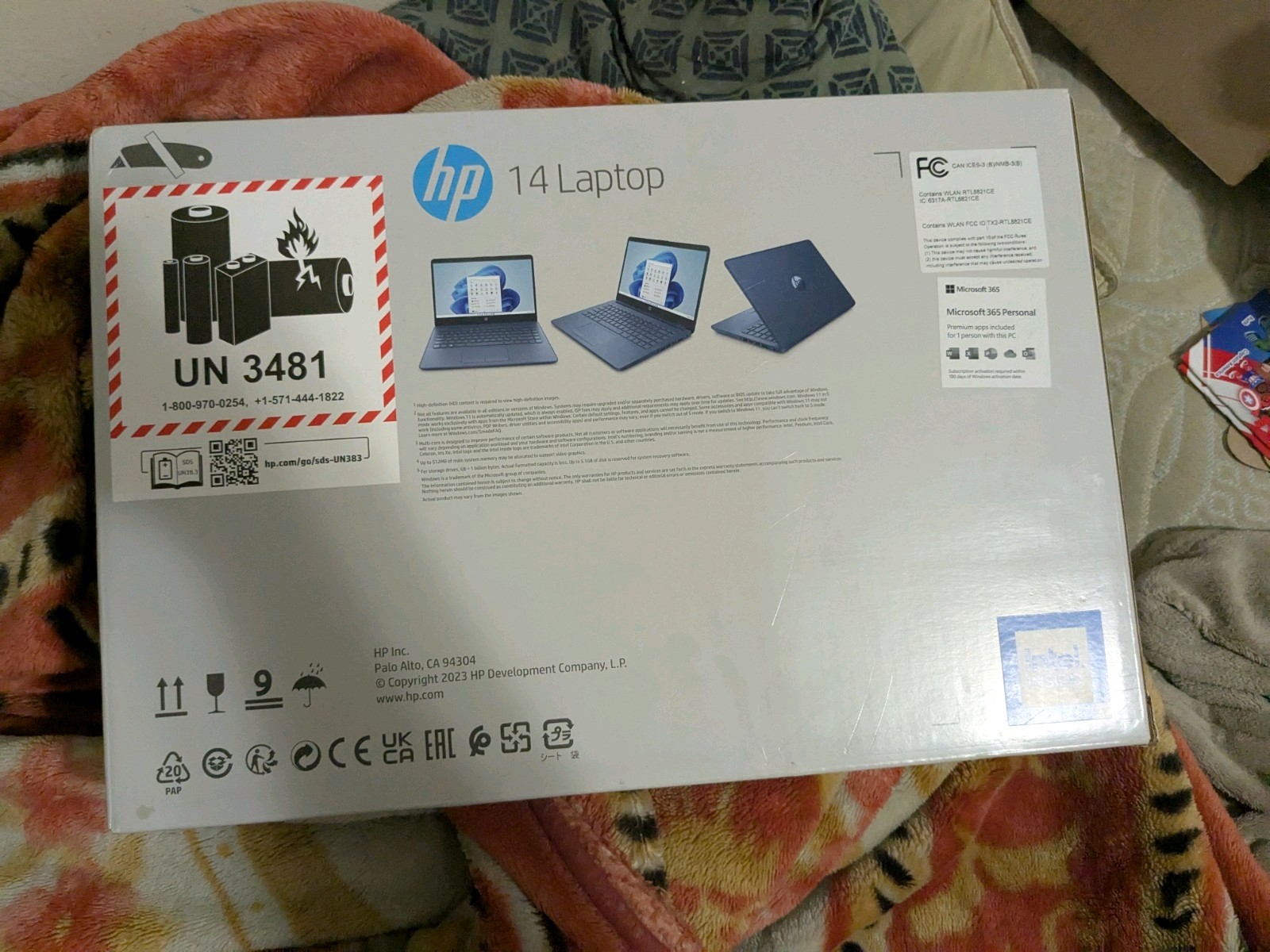HP Stream 14″ Windows Laptop Intel Processor N4120 4GB RAM 64GB eMMC, Blue New