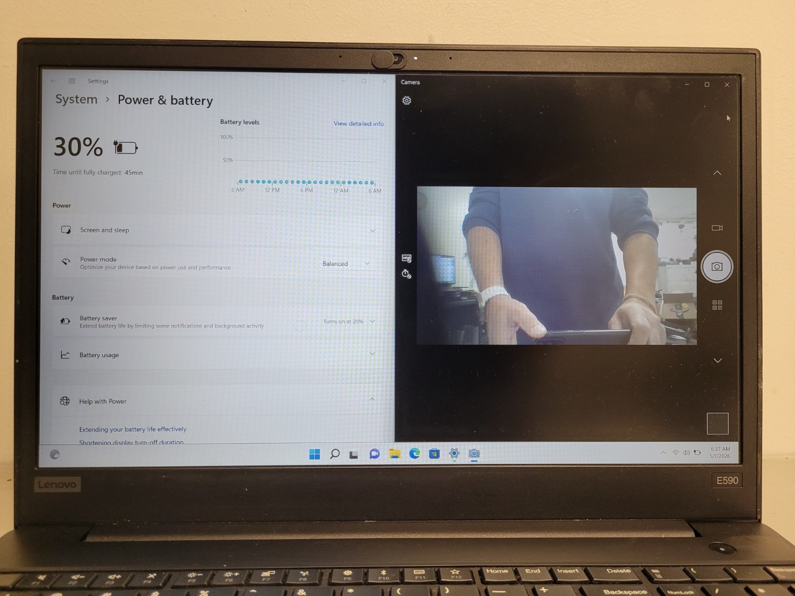 Lenovo ThinkPad E590 15.6″ i7-8565u 1.8ghz 8gb ram 512gb ssd w11p PF1NJTXS