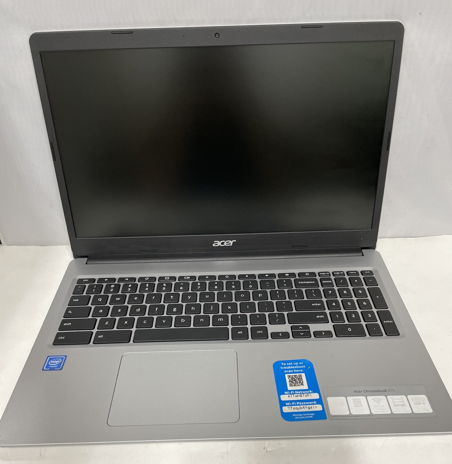 Acer Chromebook 315 CB315-3H-C2C3 15.6 inch 32GB, Intel Celeron N, 1.60GHz