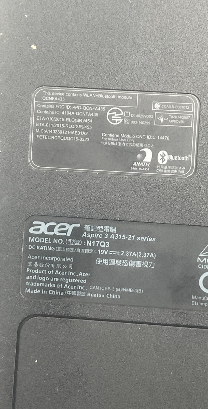 Acer Aspire 5 A515-43 N19C3 AMD Ryzen 3 2.6GHz 15.6″ Laptop NO HDD Lot of 2