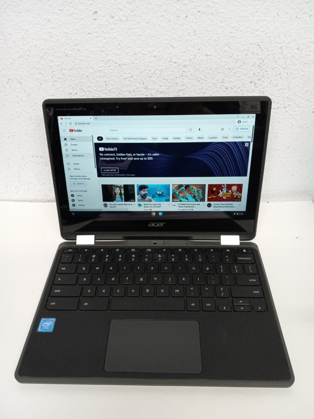 Acer R751T-C4XP 11.6″ Intel Celeron 1.10GHz 4GB Ram 32GB SSD Chrome OS Black