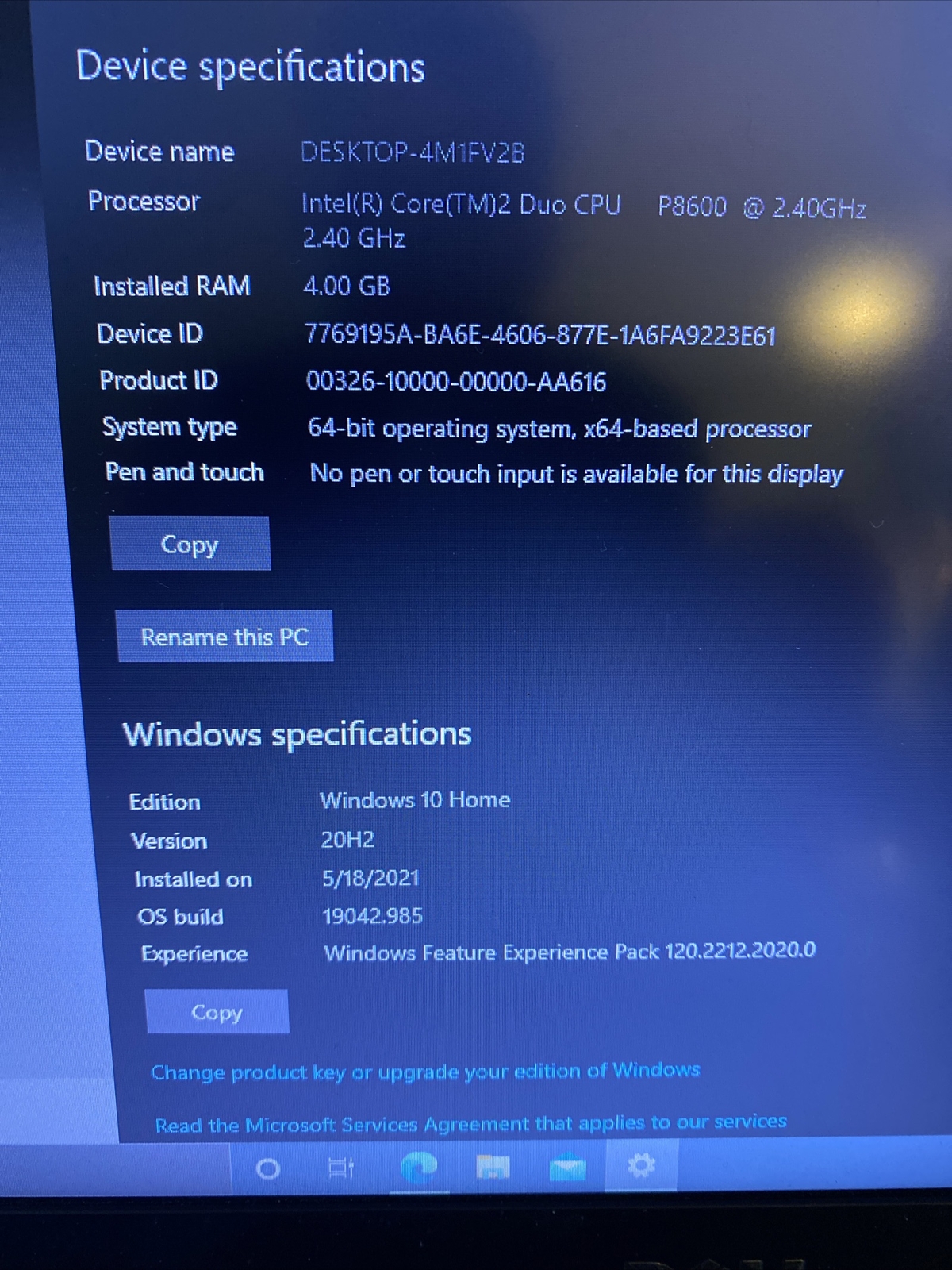 DELL LATITUDE E6400 LAPTOP CORE 2 DUO P8700 4GB RAM 300GB HDD WIN 10 HOME W/BAG