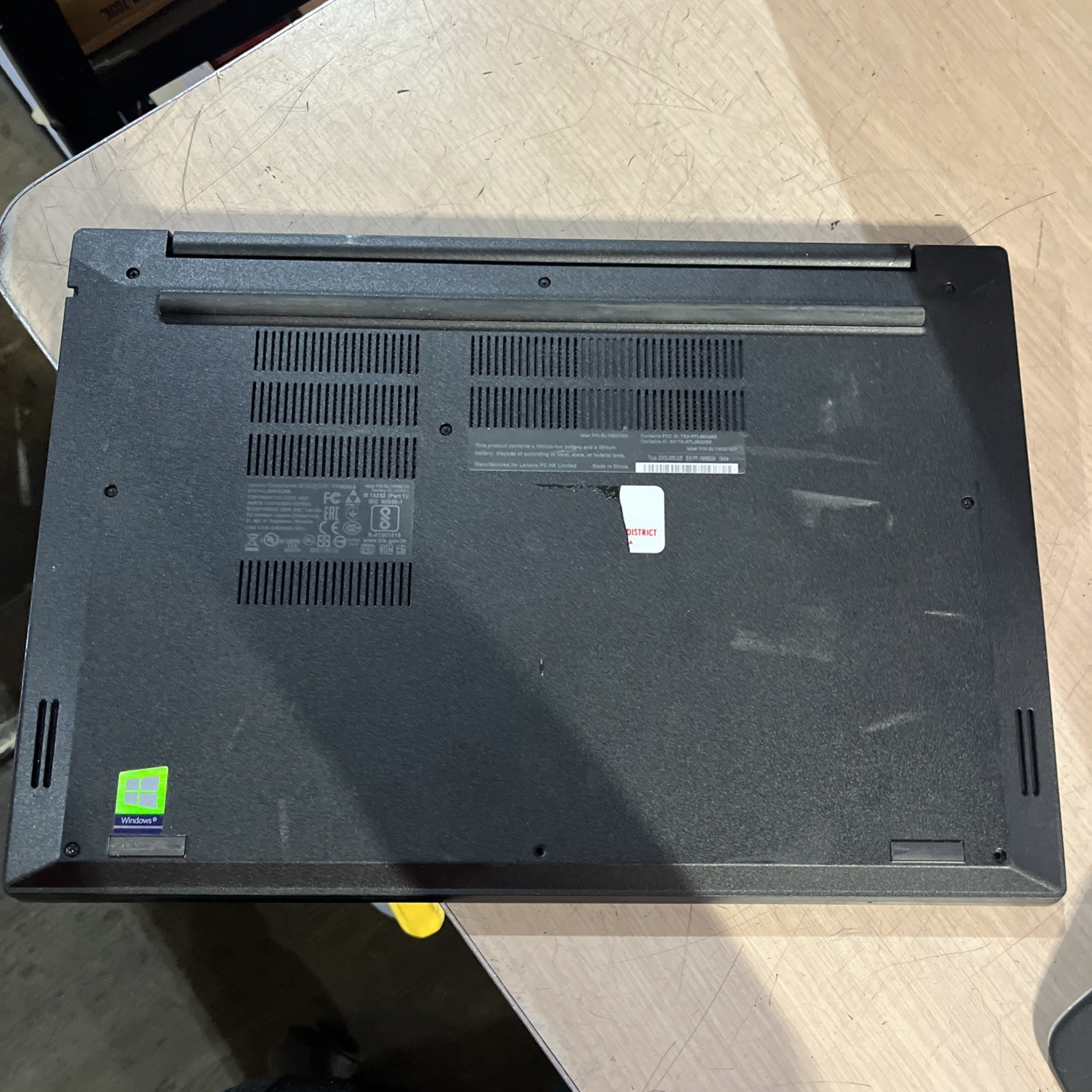 LENOVO THINKPAD E580 INTEL CORE I3-7020U 2.30GHZ 4GB RAM NO HD