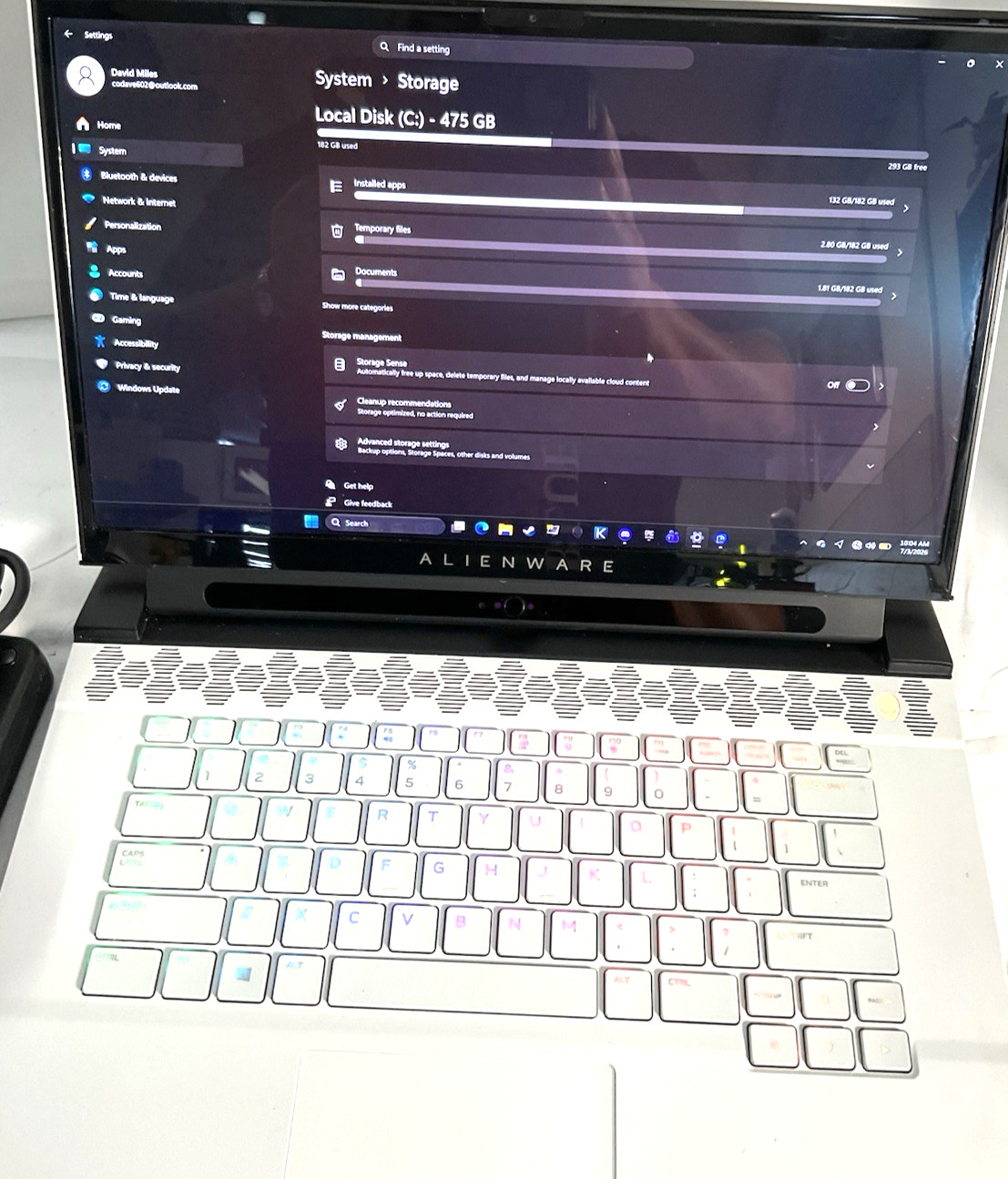 ALIENWARE M15 R4 i9-10980HK 32GB RAM 512GB WIN11 HOME
