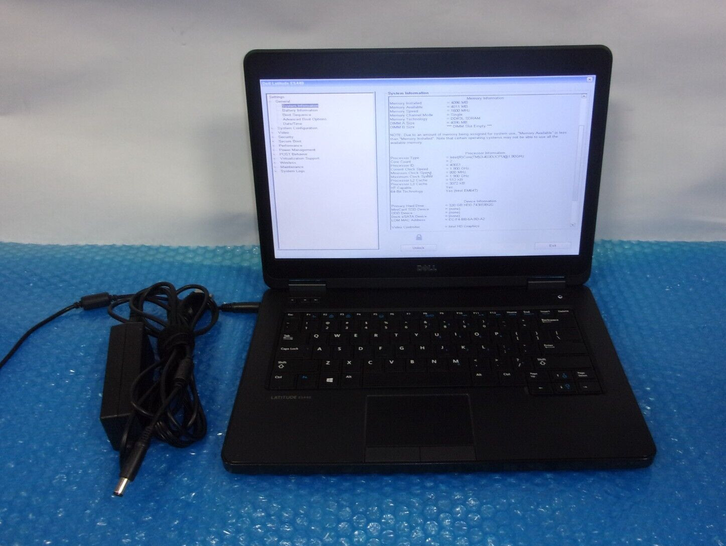 Dell Latitude 5440 14″ Intel Core i3-4030U 1.90GHz 4GB RAM 320GB HDD Win 10 Pro