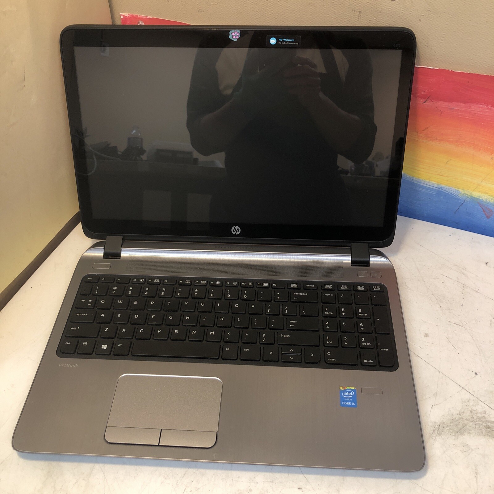 $ HP ProBook 450 G2 15.6″ /w CPU no RAM no HDD no battery no wifi card no caddy