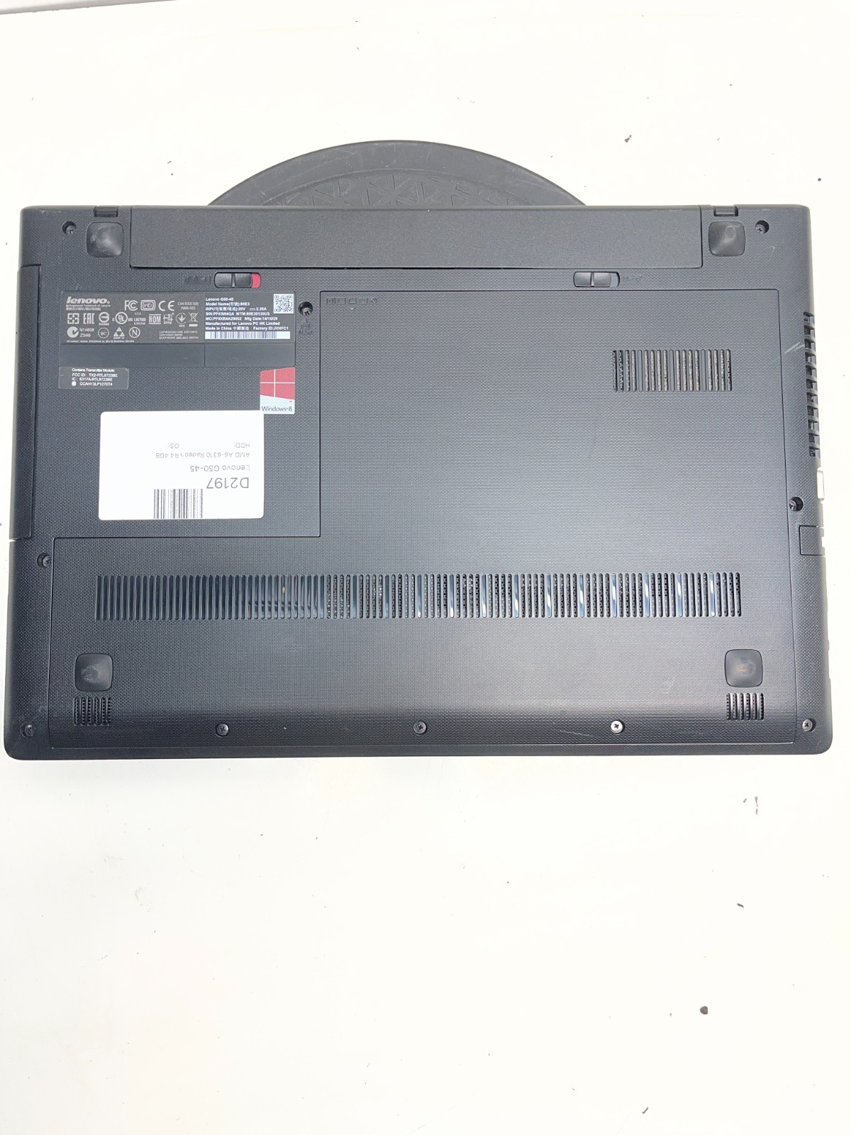 Lenovo G50-45 AMD A6-6310 Radeon R4 4GB NO HDD