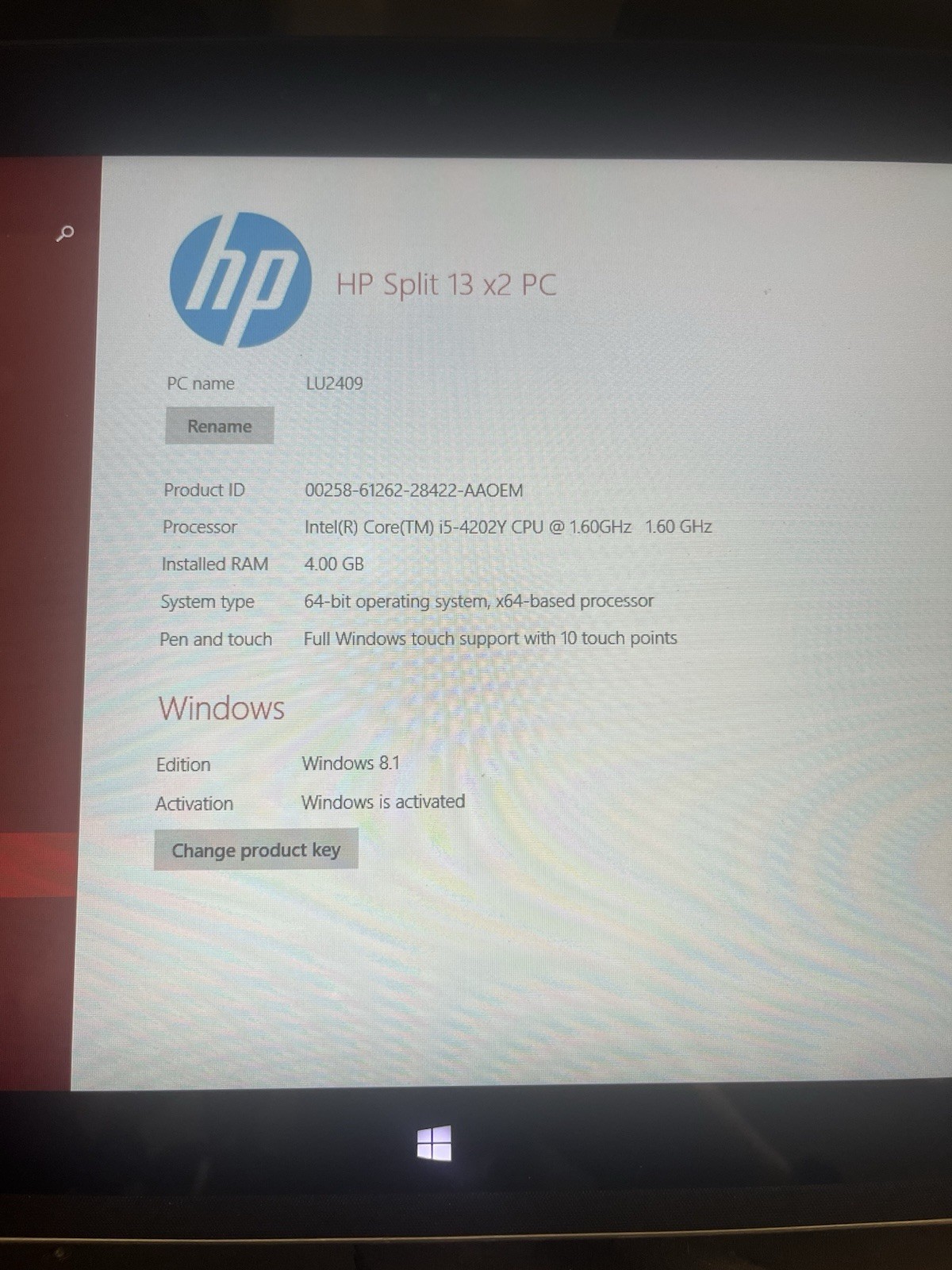 2013 13-inch HP Split 13 x2 PC