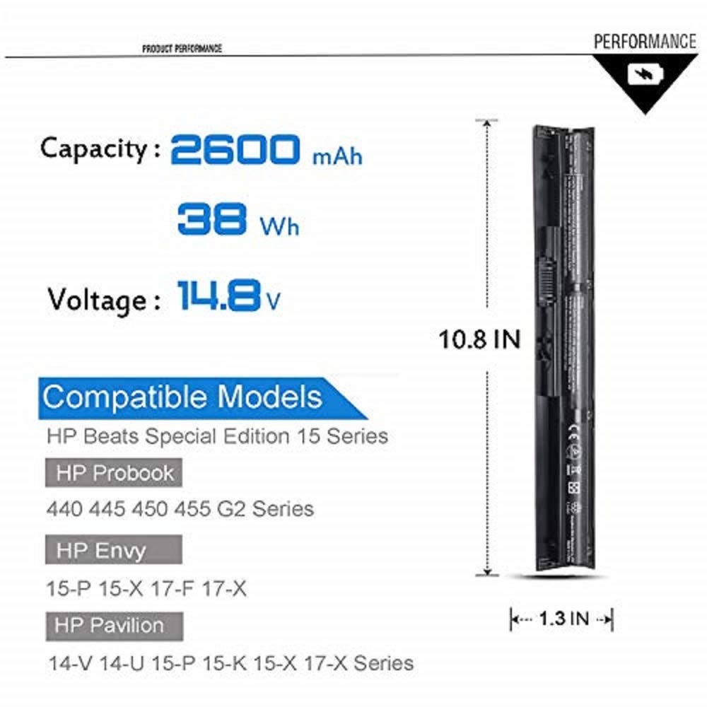 VI04 Battery V104 756480-541 756743-001 for HP Pavilion Beats Special Edition 15