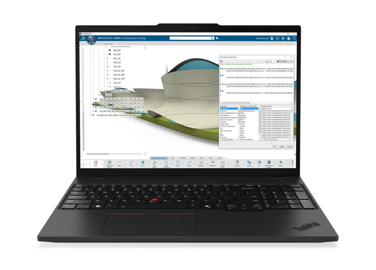 Lenovo ThinkPad P16s Gen 4 16″ Ultra 7 255H 16GB 512GB RTX PRO 500 21QV002TUS