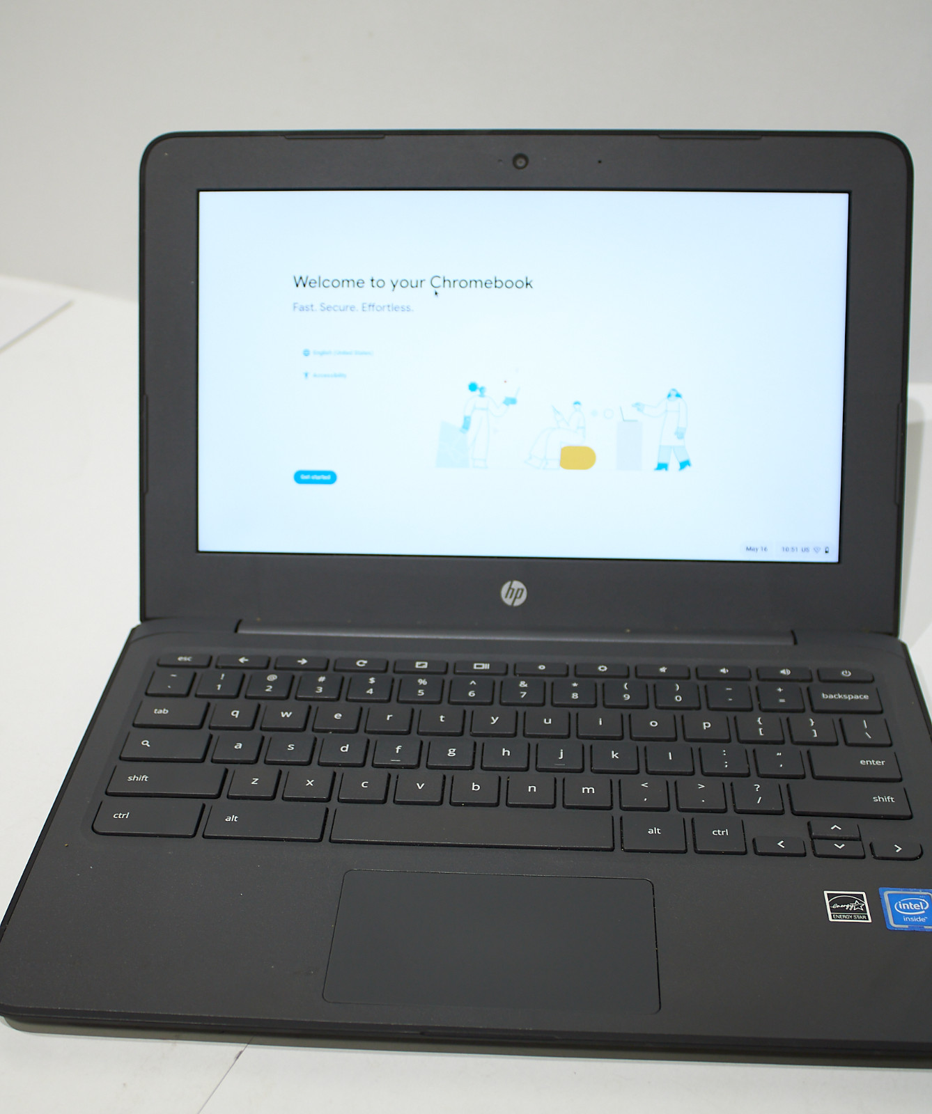 HP Chromebook 11 G6 EE, 11.6″ (16GB) Touchscreen Gray- 3PD93UT#ABA -works
