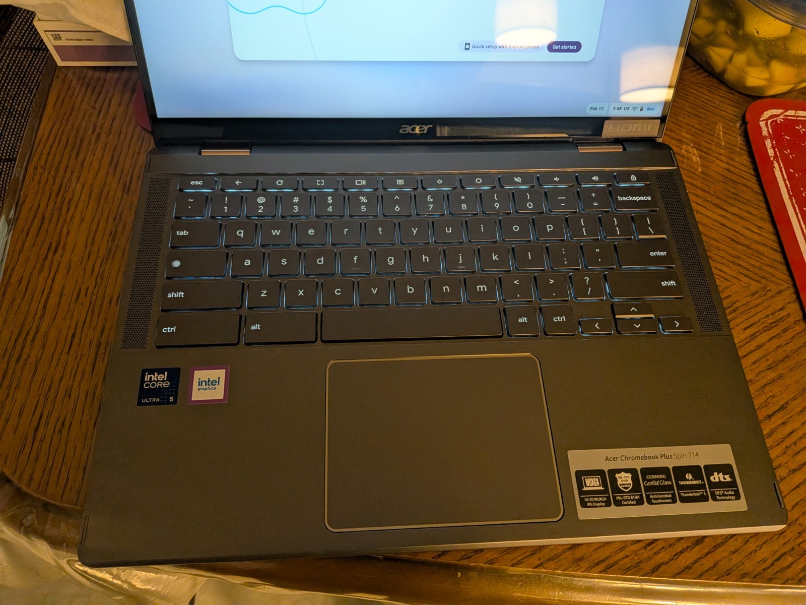 Acer Spin 714 Chromebook Plus – 14″ 2-in-1 Touchscreen – Intel Core i5 – 8GB RAM