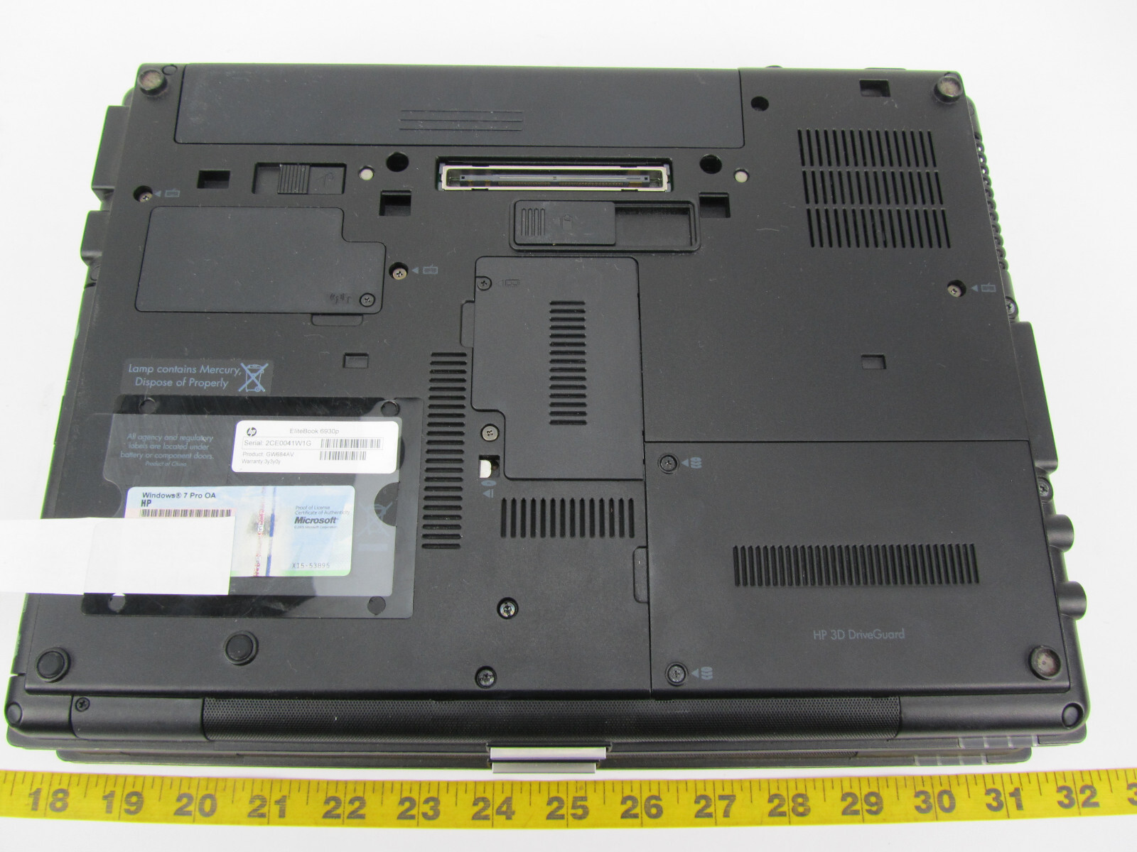 Lot of 3 HP EliteBook 6930P Laptop PC Computers Intel Core 2 Duo 2.53 NO HDD H21