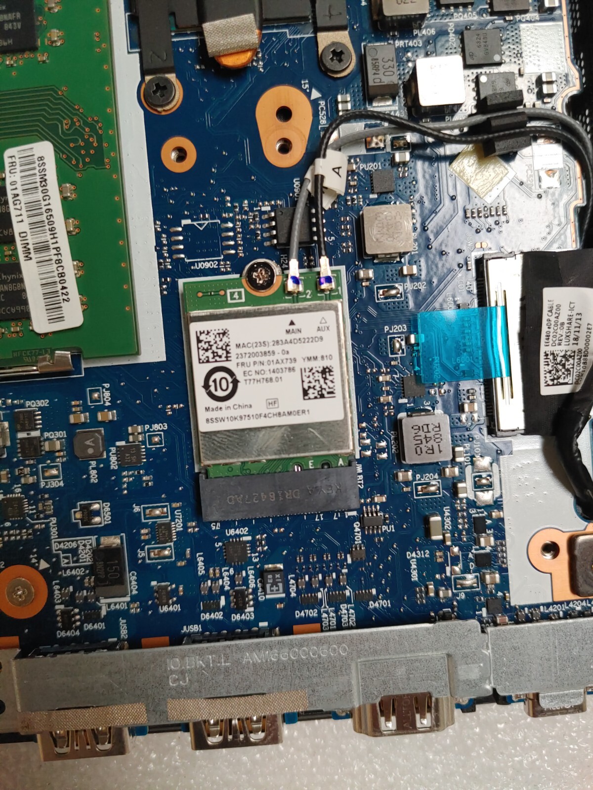 Lenovo ThinkPad E480 Core i5-8250U@ 1.60GHz, 8GB RAM, BIOS Locked, FOR PARTS/ RE