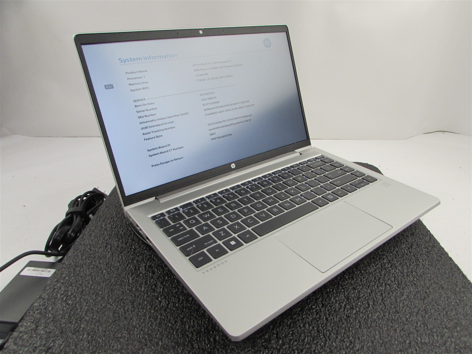 HP PROBOOK 445 (G8) FHD AMD RYZEN 5 5600U 512GB SSD 16GB RAM AMD GPU WIN 11 PRO