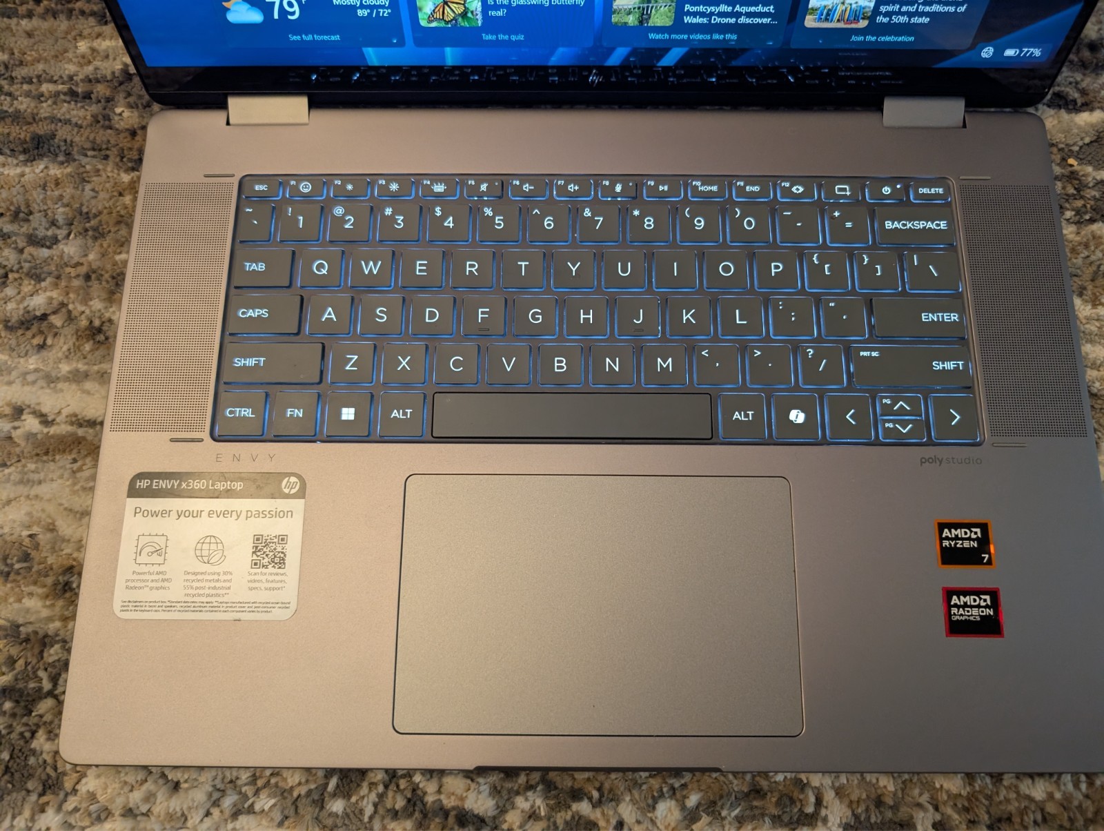HP Envy | Ryzen 7 8840HS w/ 780M | 512GB NVMe SSD | Touchscreen | 16GB DDR5 RAM